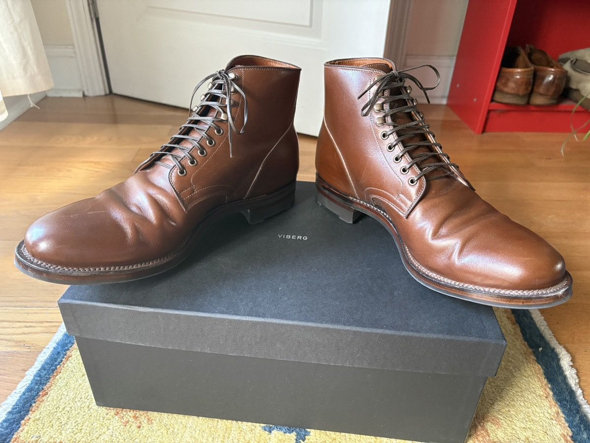 Viberg Viberg 2030 SB - Cognac Vocalou Vitelli. Size 9.5E Size US 9.5 / EU 42-43 - 5 Thumbnail