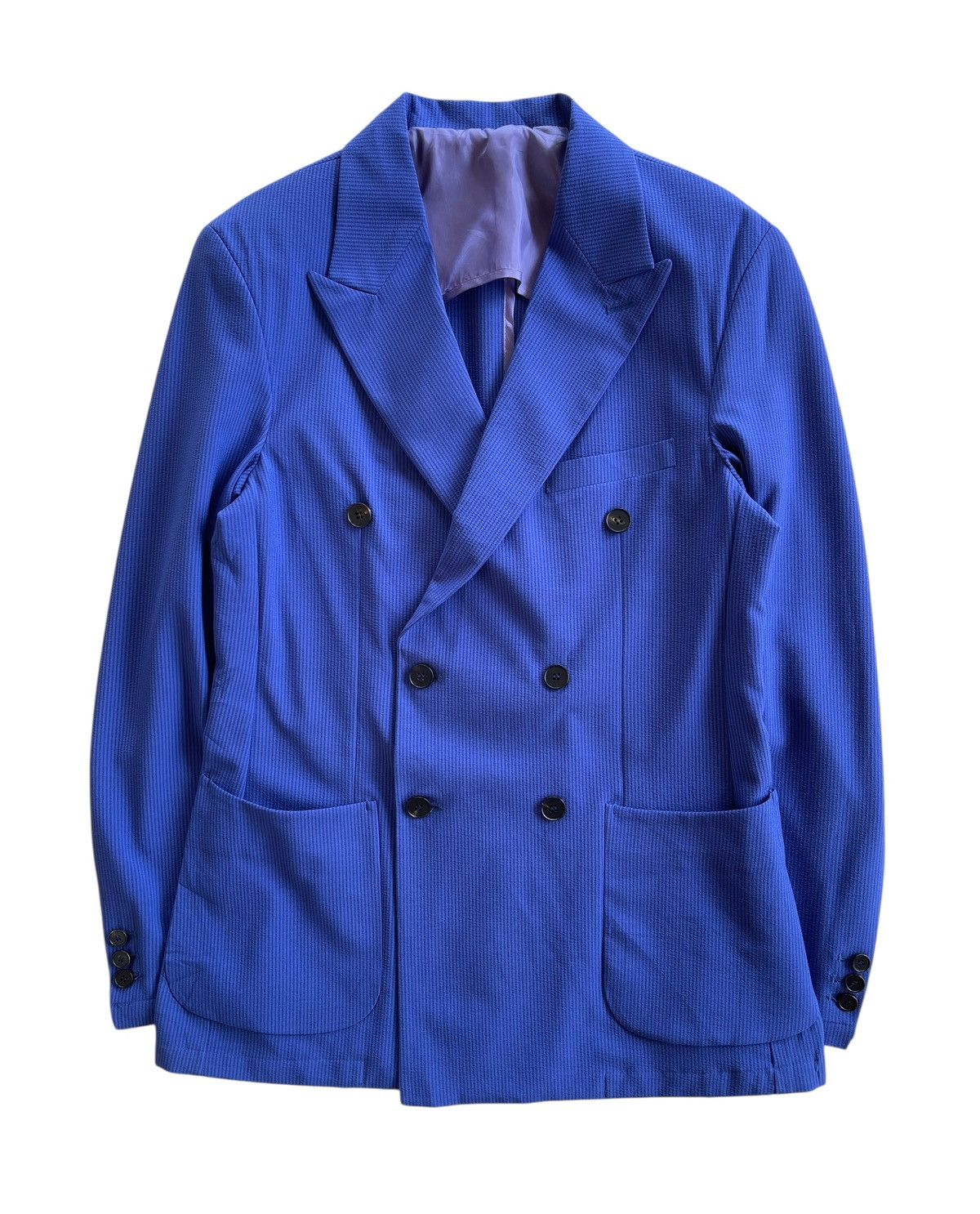 PABLO Double Breasted Luxury Blue Coat