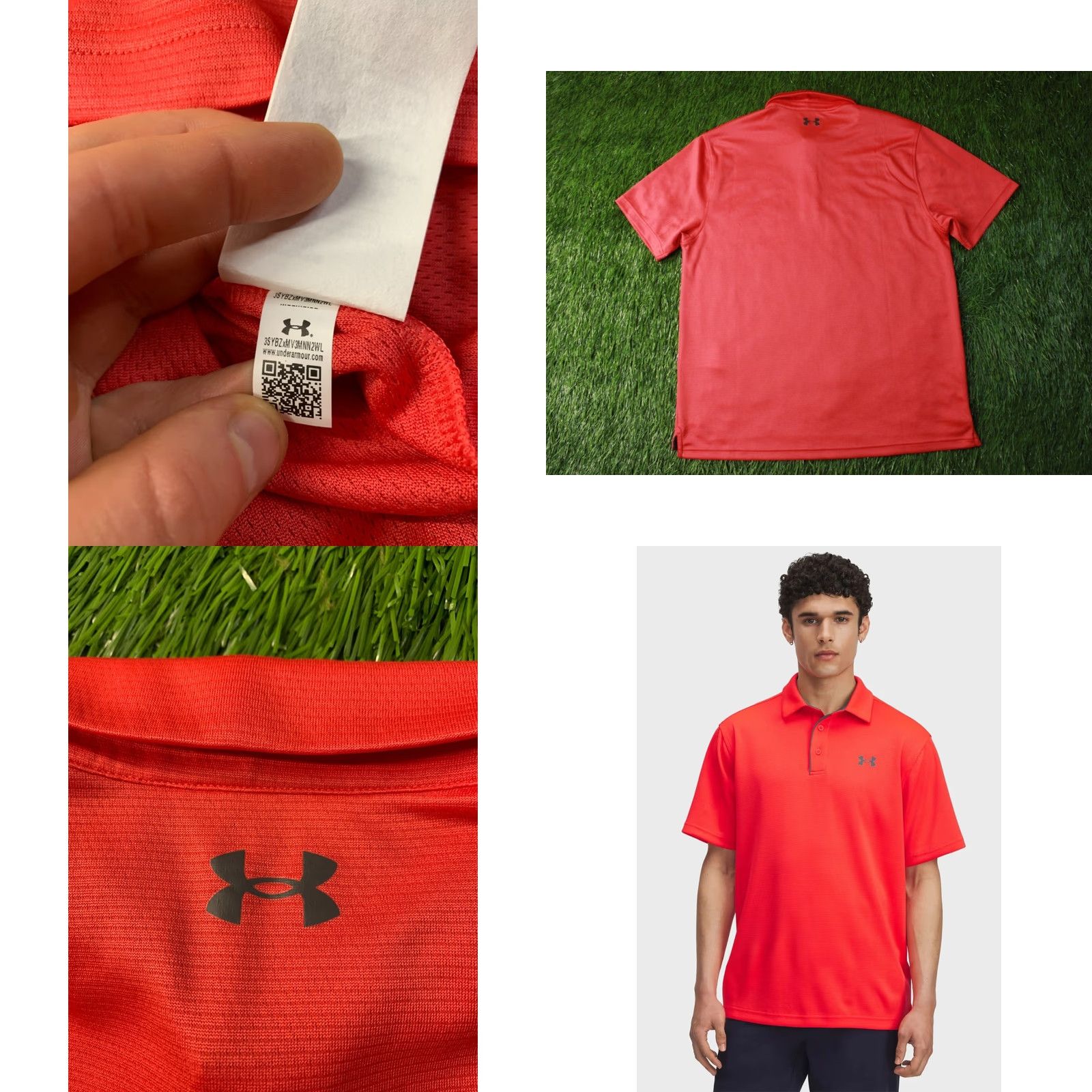Under Armour Under Armour Polo Shirt XL Men Short Sleeve 2024 Solid Orange and Gray Polo Under Armour Polo Shirt XL Men Short Sleeve 2024 Size US XL / EU 56 / 4 - 8 Thumbnail