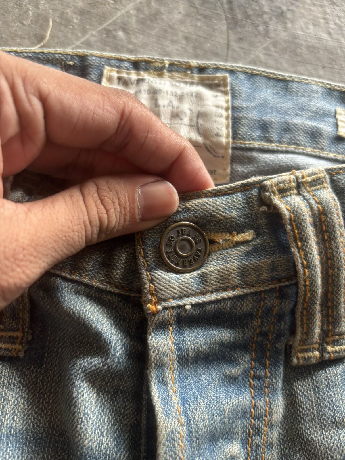 Jimmy Taverniti jimmy taverniti slim rusty mudmax wash jeans hedi style Size US 30 / EU 46 - 3 Thumbnail