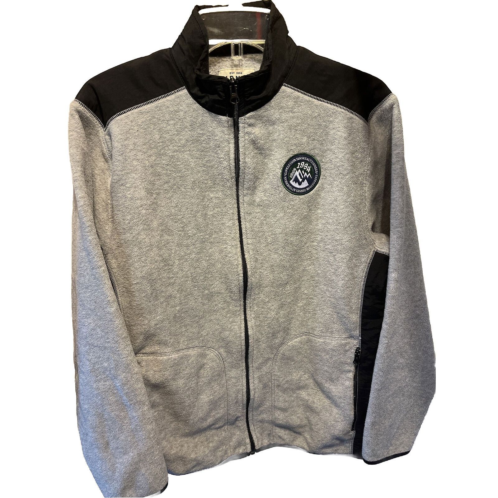 Old Navy Old Navy Boys XL Black Gray LS Zip Polyester Fleece Jacket Size US XL / EU 56 / 4 - 1 Thumbnail