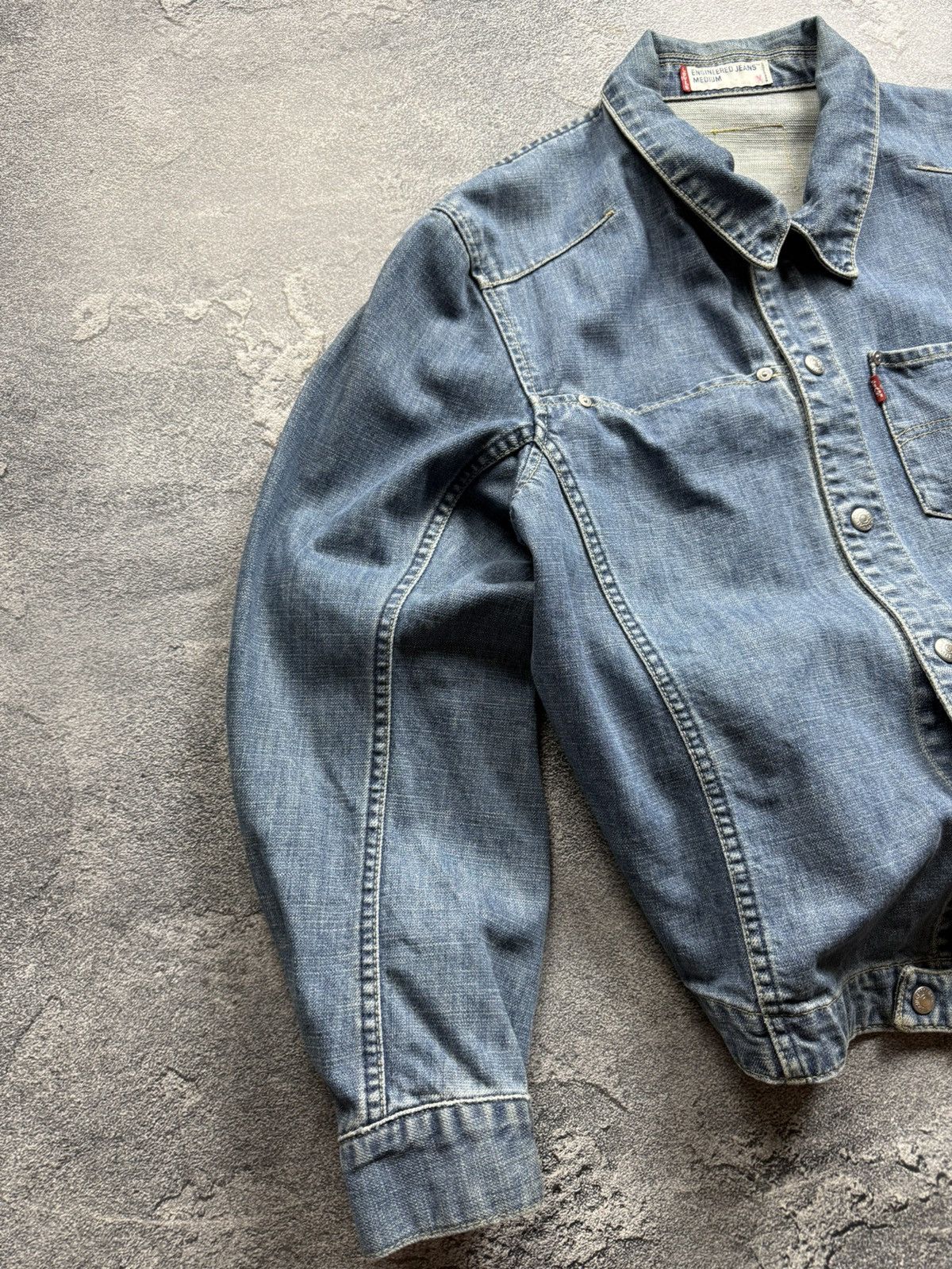 Levi's Levi's Engineered 70100 Vintage 2000's Denim Trucker Jacket Size US M / EU 48-50 / 2 - 4 Thumbnail