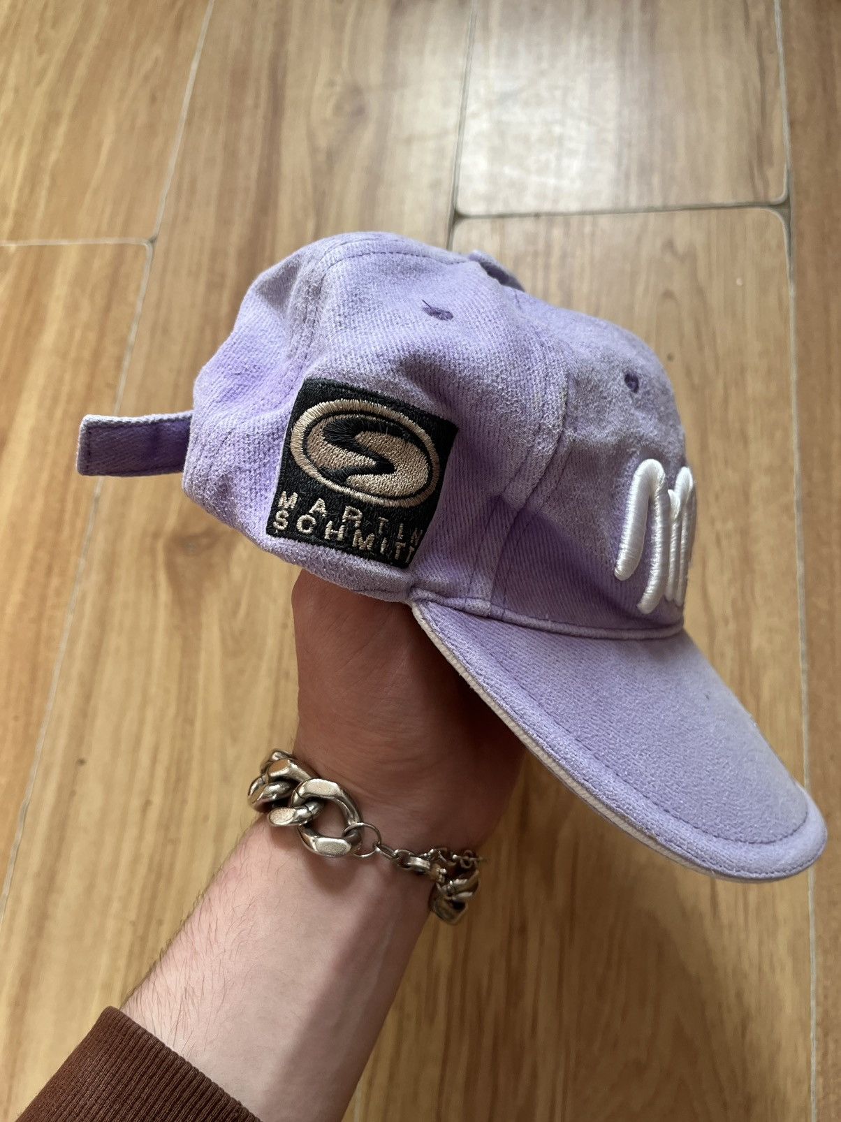 Japanese Brand × Vintage Milka Racing Cap – Distressed - Y2K Size ONE SIZE - 4 Thumbnail