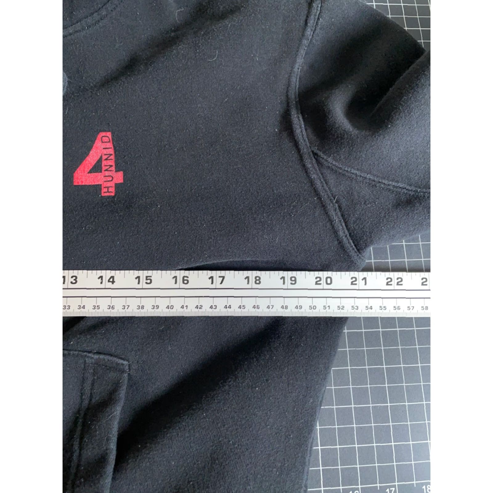 Vintage 4Hunnid Hoodie Men's Medium Black Graphic Print Crew Neck Pullover Sweatshirt Hip Hop Retro Heavyweight Pockets Size US M / EU 48-50 / 2 - 5 Thumbnail