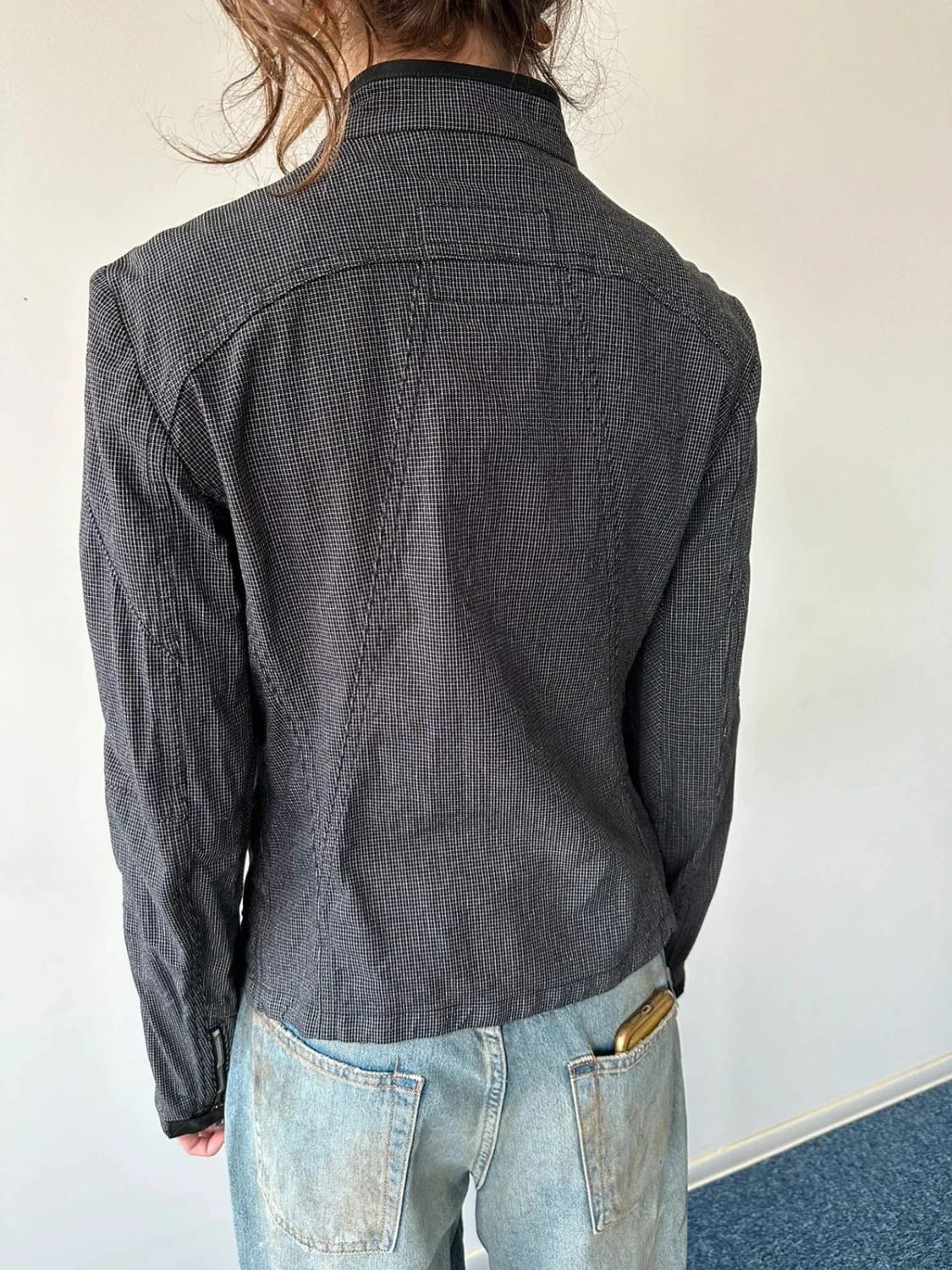 Marithe + Francois Girbaud Marithé + Francois Girbaud Fitted Jacket Pied de Poule Size M / US 6-8 / IT 42-44 - 3 Thumbnail