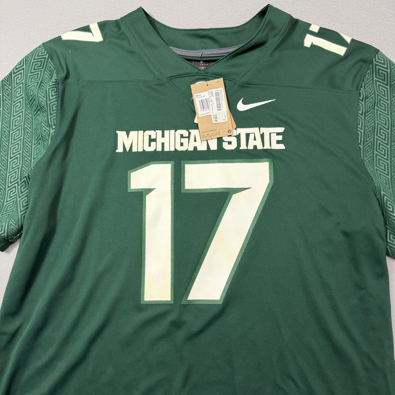 Nike Nike Michigan State Spartans Tre Mosley Football Jersey 2XL Size US XXL / EU 58 / 5 - 2 Thumbnail