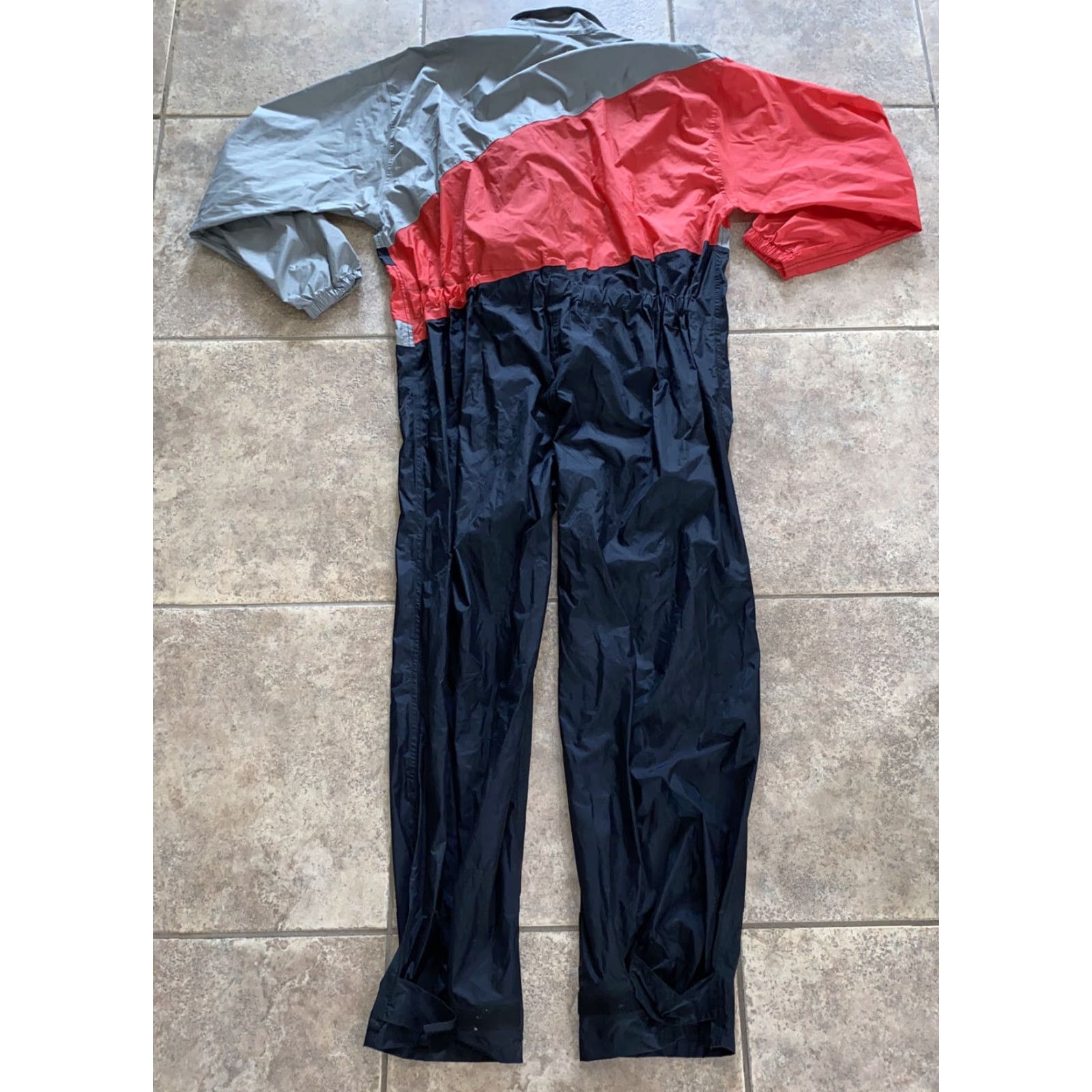 Belstaff VINTAGE Belstaff Men Motorcycle Suit 2XL Black/Red Dri-Bika Cotton Leather Gear UK Size 48R - 6 Thumbnail