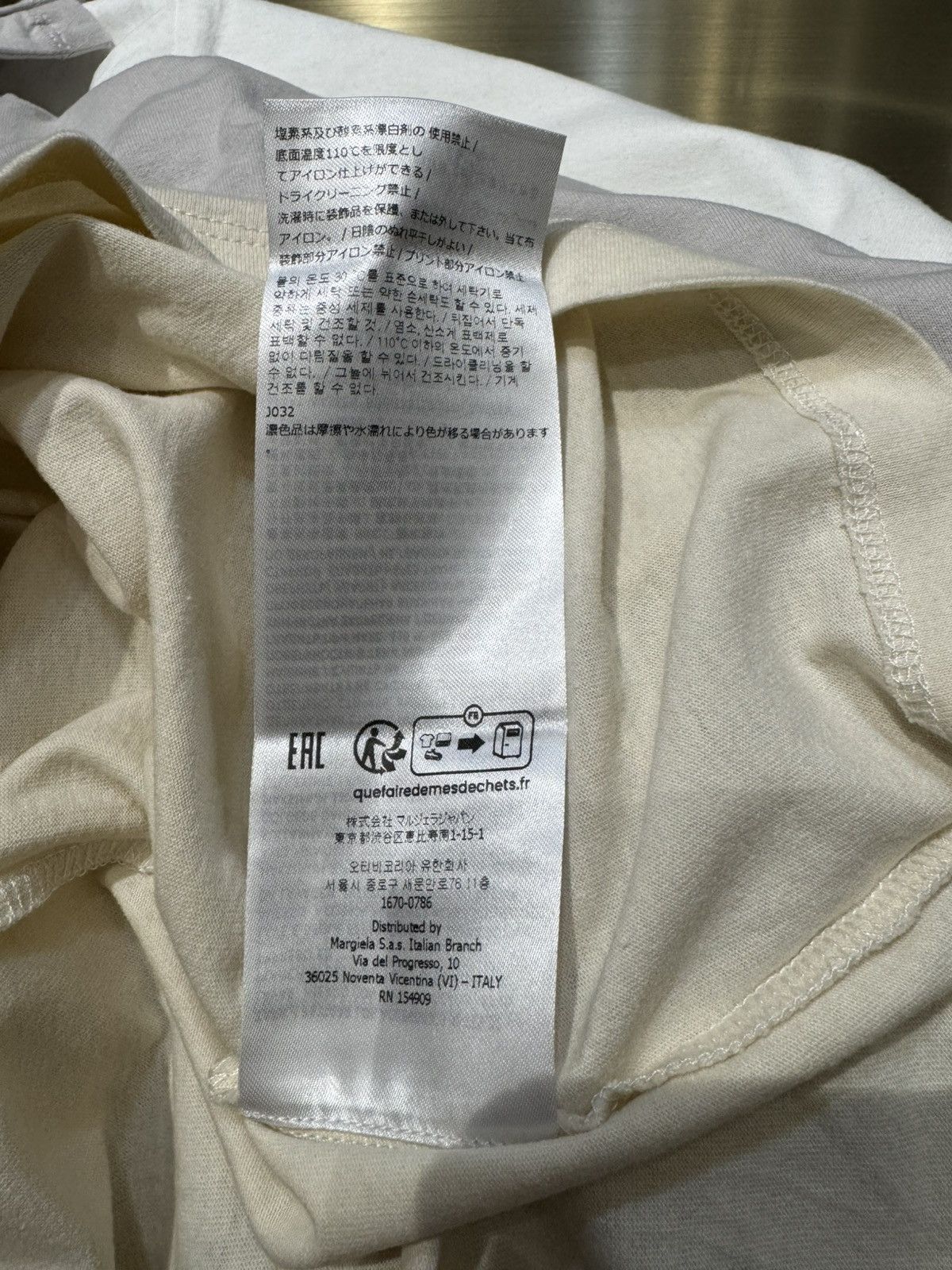 Maison Margiela New 3-Pack Organic Cotton TShirts- Grey/White/Off-White, S Size US S / EU 44-46 / 1 - 13 Thumbnail