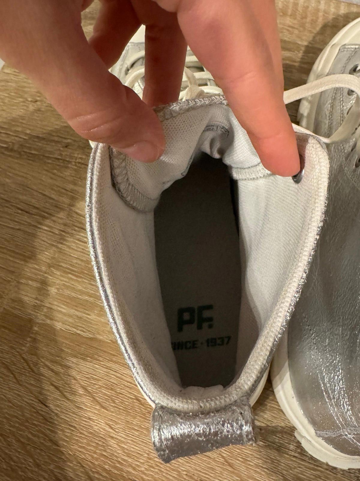 P.F. Flyers P.F Flyers Silver All American Hi Top Leather M 7.5/W 9 Size US 9 / IT 39 - 6 Thumbnail