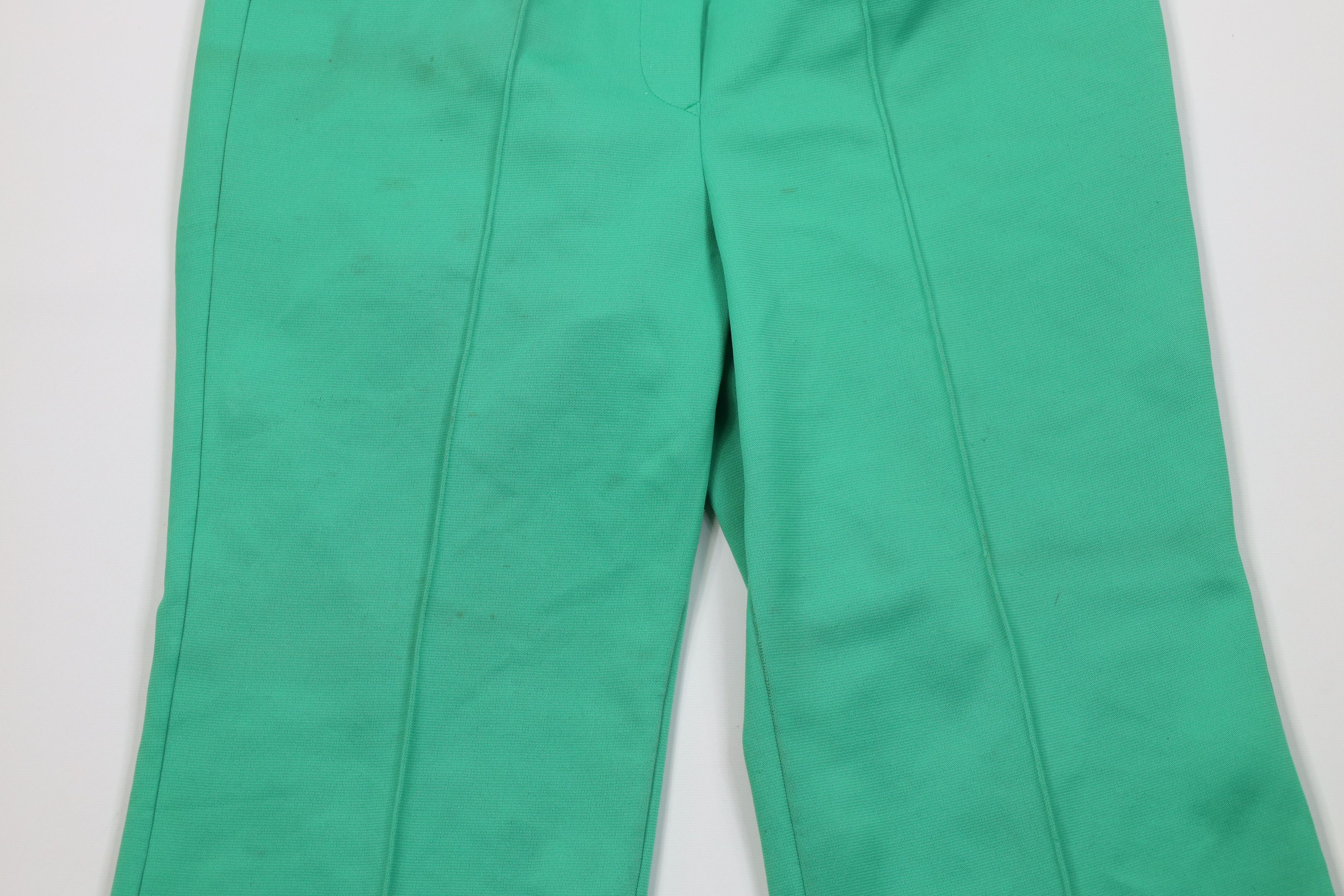 Vintage Vintage 70s Streetwear Wide Leg Bell Bottoms Pants Green Size 32" / US 10 / IT 46 - 3 Thumbnail