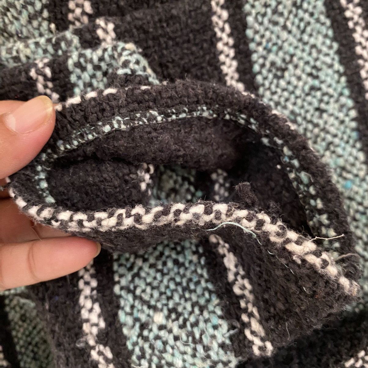 Vintage Black and Turquoise Striped Baja Hoodie Size US S / EU 44-46 / 1 - 14 Thumbnail