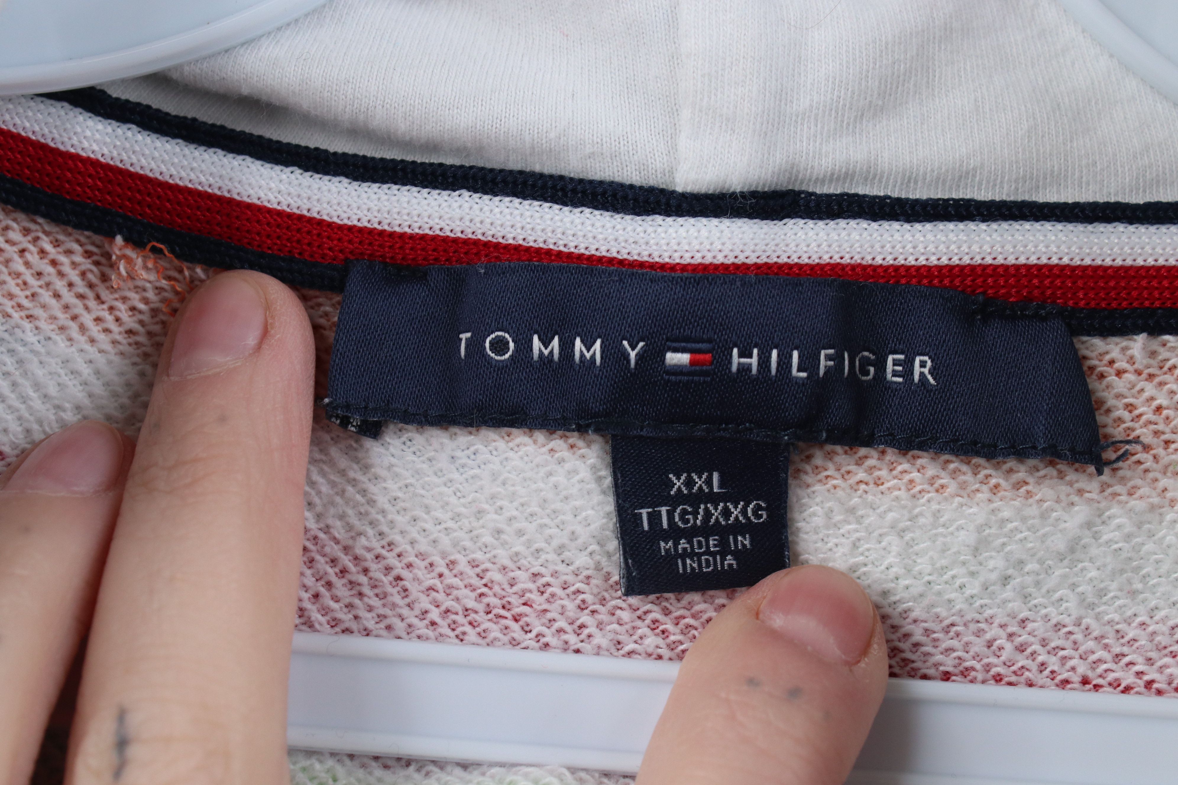 Tommy Hilfiger Vintage Y2K Tommy Hilfiger Terry Rainbow Full Zip Hoodie Size XXL / US 16-18 / IT 52-54 - 9 Thumbnail