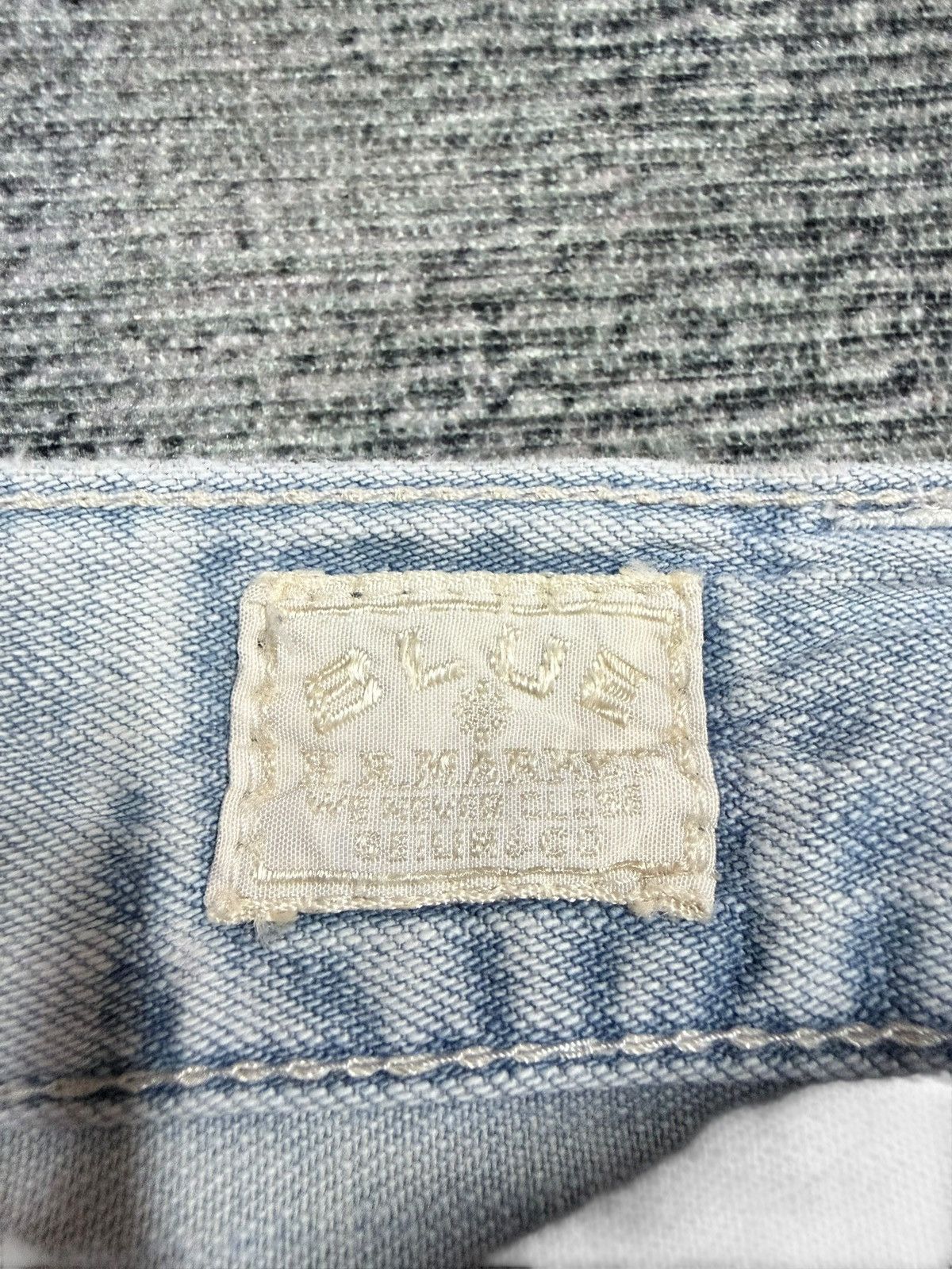 Blue Blue Japan Vtg🔥H.R Market Blue Blue Japan Carpenter Sashiko Jeans Size US 33 - 10 Thumbnail