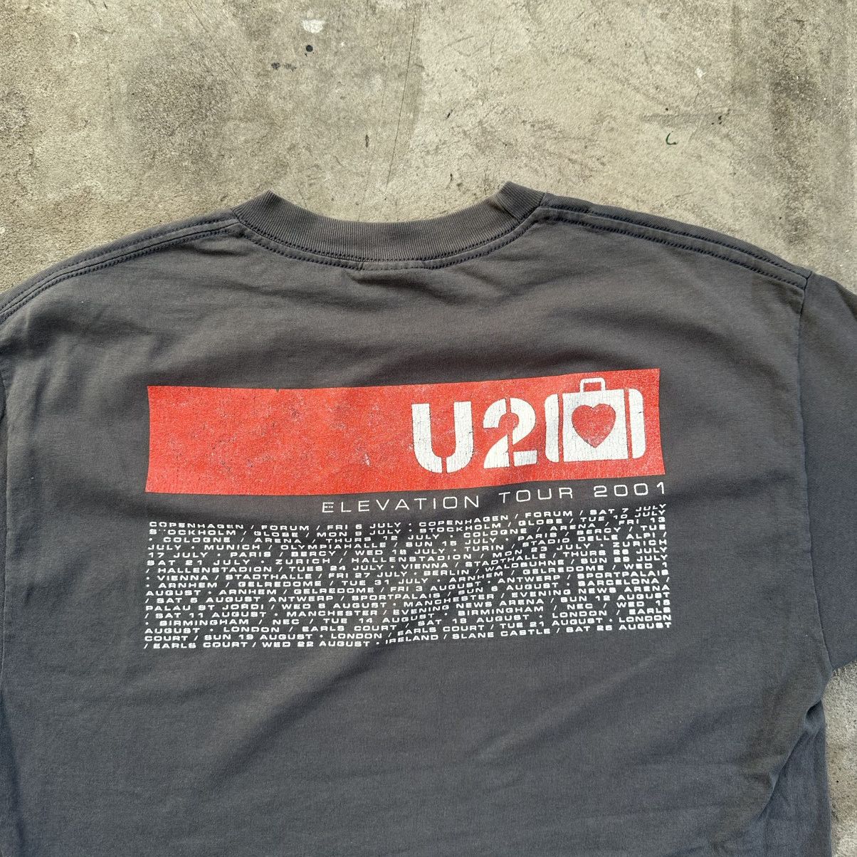 Band Tees U2 Elevation Tour 2001 Tee T Shirt Vintage Grey Size US L / EU 52-54 / 3 - 7 Thumbnail