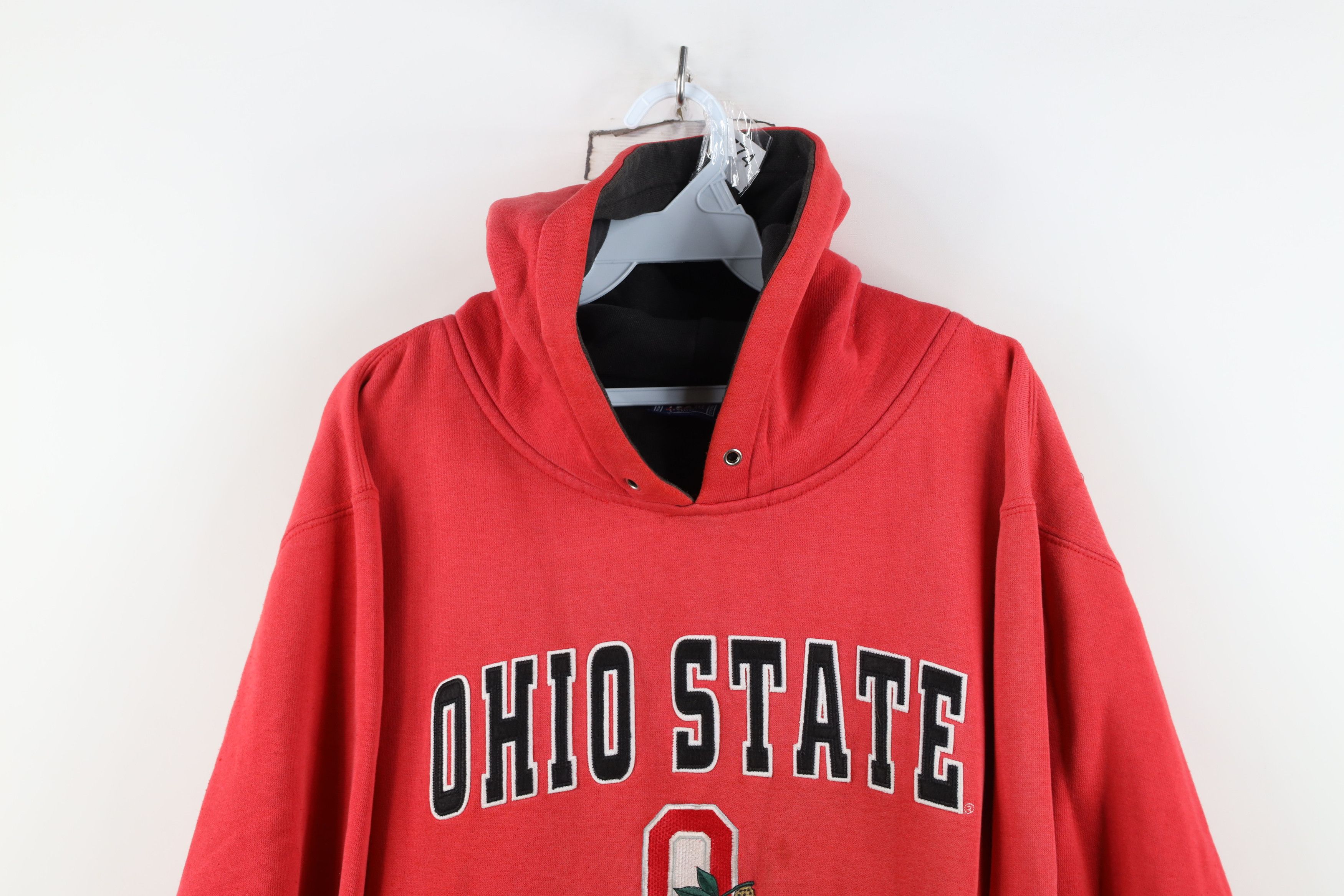 Vintage Vintage Fit The Ohio State University Hoodie Sweatshirt Red Size US M / EU 48-50 / 2 - 2 Thumbnail