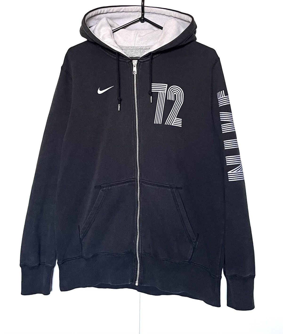 Nike × Vintage 🔥Vintage Drill Nike 72 Zip Up Hoodie Size US L / EU 52-54 / 3 - 1 Thumbnail