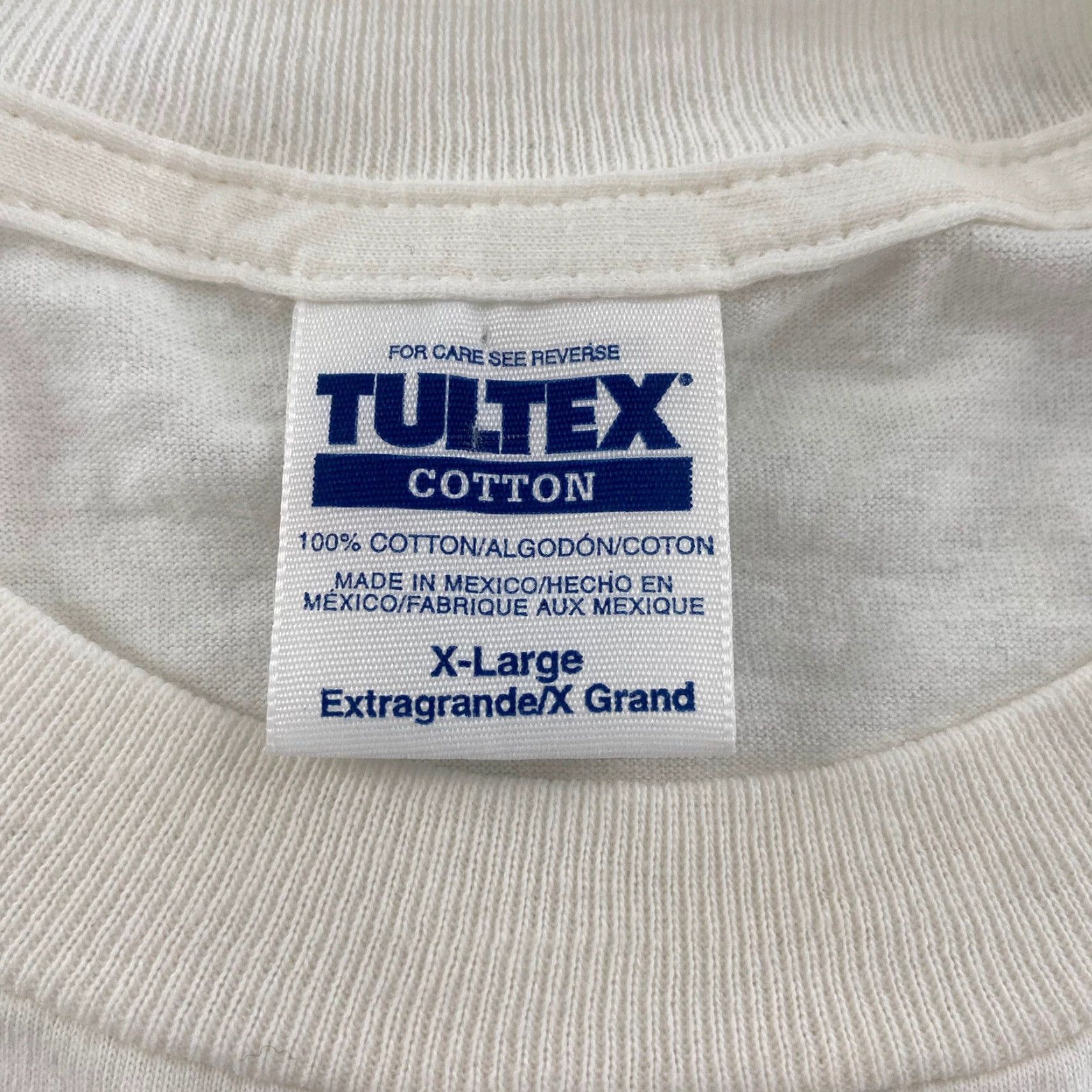 Tultex VINTAGE Tultex Las Vegas Casino Gambling Lions Graphic Shirt Adult XL White 90s Mens Size US XL / EU 56 / 4 - 6 Thumbnail