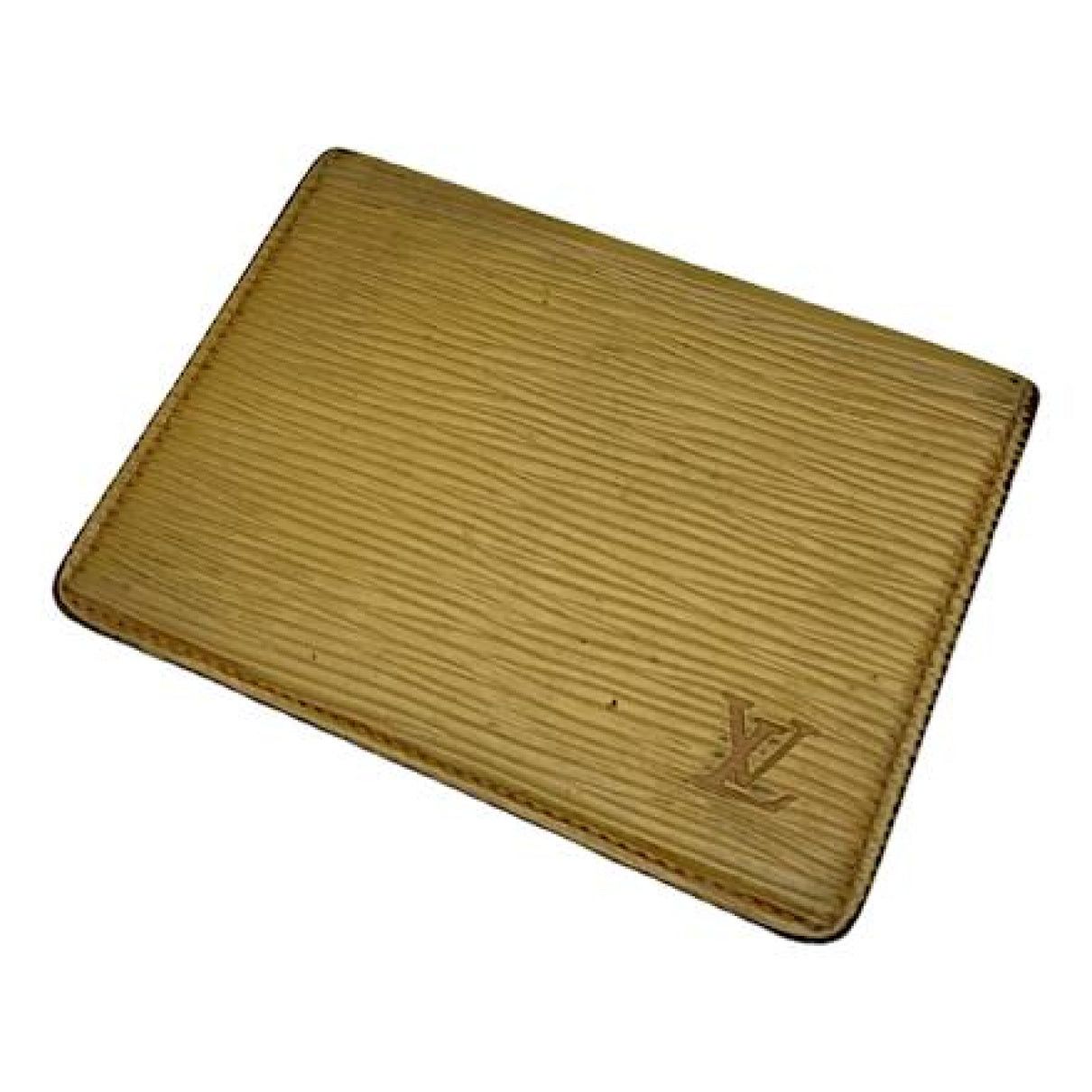 Louis Vuitton Yellow Leather Purse Size ONE SIZE - 1 Thumbnail