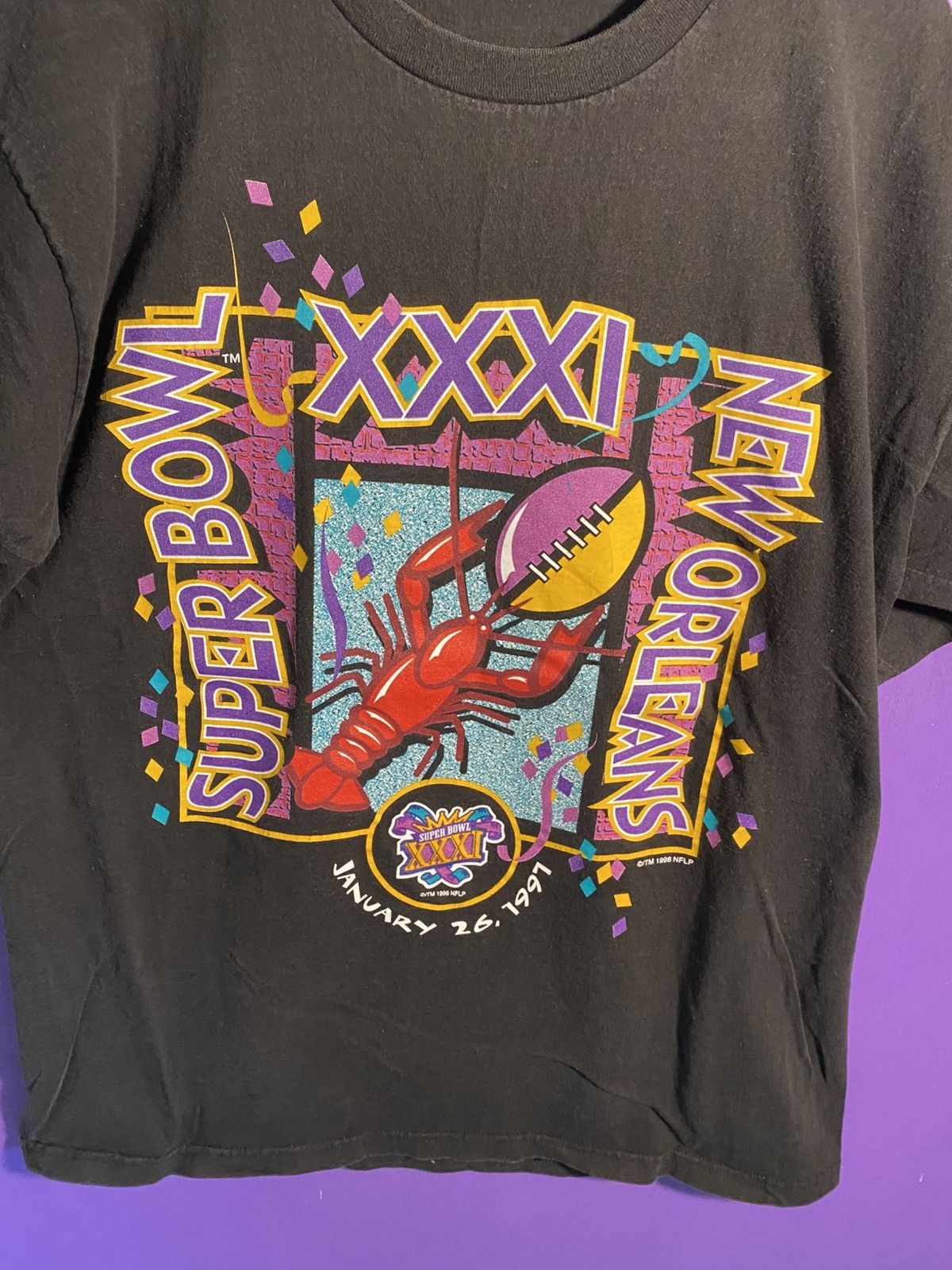 Reebok Vintage 1997 Reebok Superbowl XXXI New Orleans t-shirt Size US XL / EU 56 / 4 - 3 Thumbnail