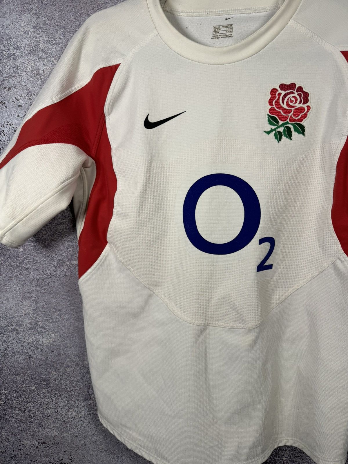 Nike × Vintage ENGLAND 2005 Home Rugby Shirt Nike Player Short Sleeve Mens Size US XL / EU 56 / 4 - 4 Thumbnail