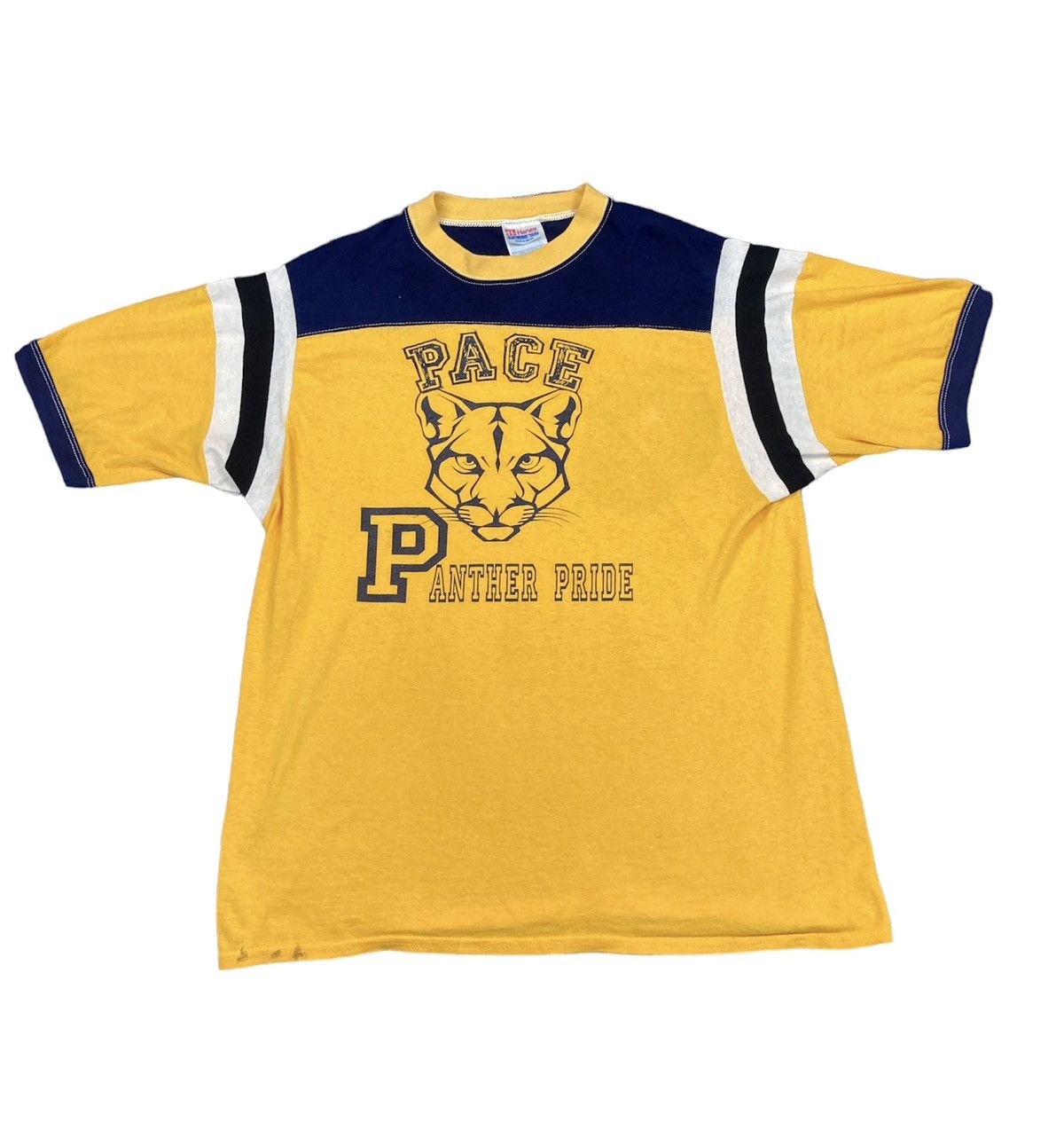 image of Vintage Pace Panther Pride Tee in Yellow, Men's (Size XL)