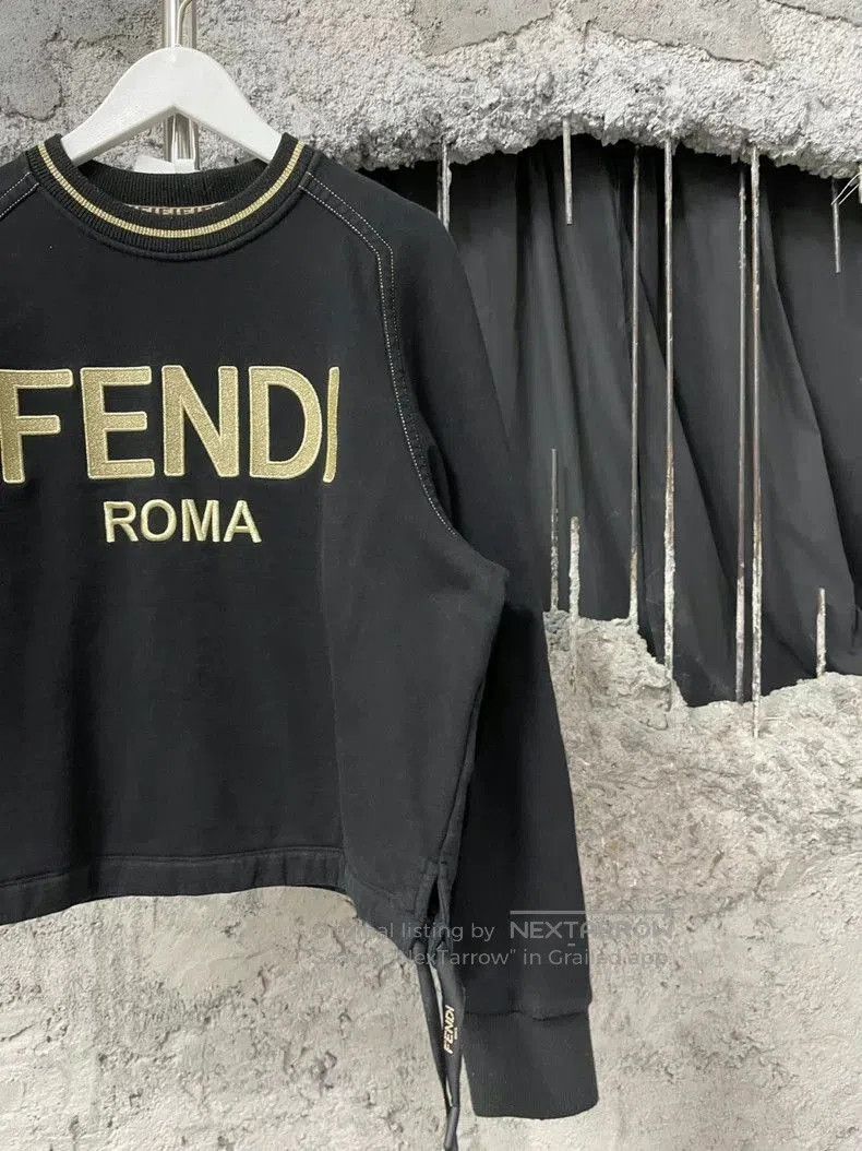 Fendi Fendi Black Gold Sweatshirt XS. Size US XS / EU 42 / 0 - 4 Thumbnail