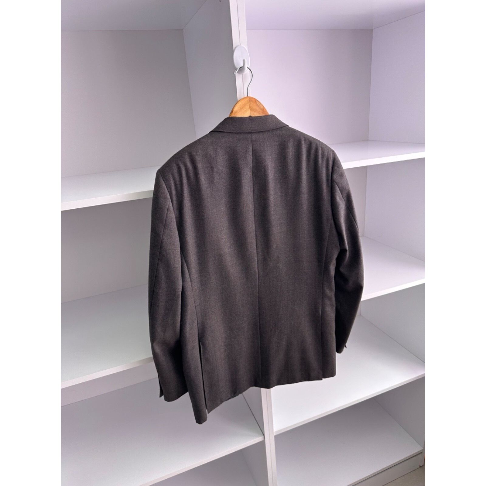Canali VTG Canali Di Marino Home Dark Grey 2 Button Wool Coat Jacke Size US L / EU 52-54 / 3 - 16 Thumbnail