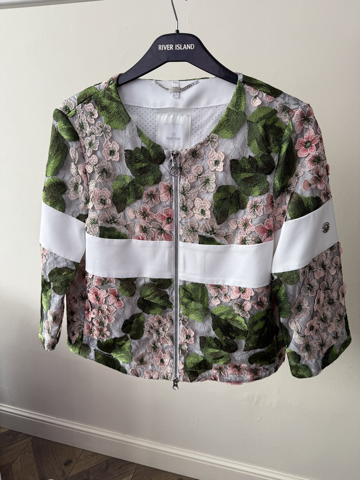 Other Vintage Sportalm Women Floral Embroidered Jacket Size M / US 6-8 / IT 42-44 - 3 Thumbnail