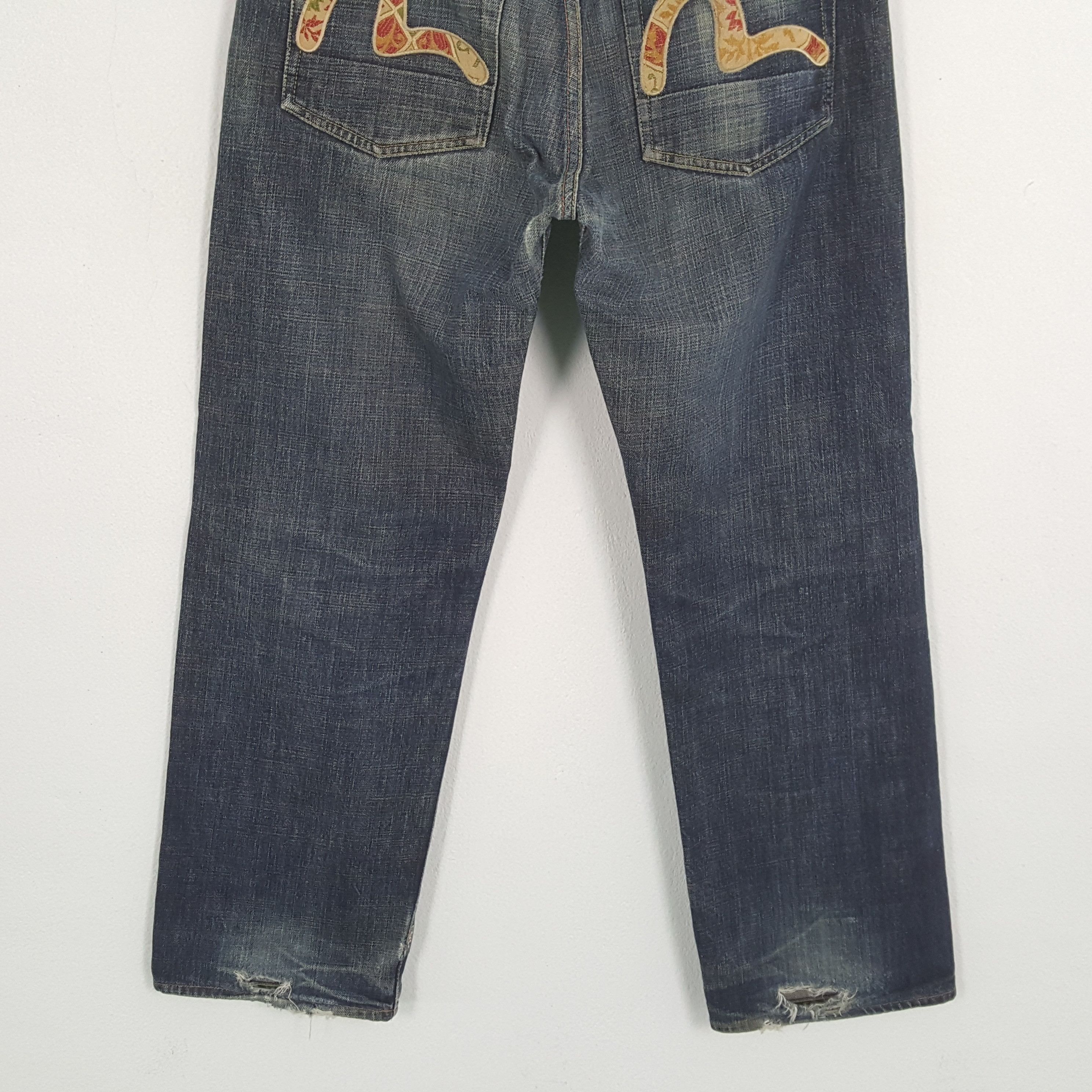 Evisu × Vintage EVISU Japanese Brand Streetwear Custom Daicock Jeans Size US 30 / EU 46 - 6 Thumbnail