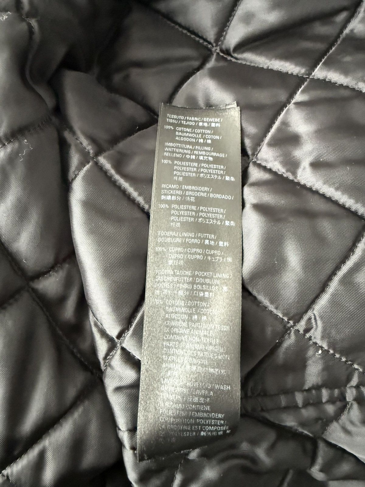 BALENCIAGA MICRO CHECK PADDED OVERSHIRT JACKET
