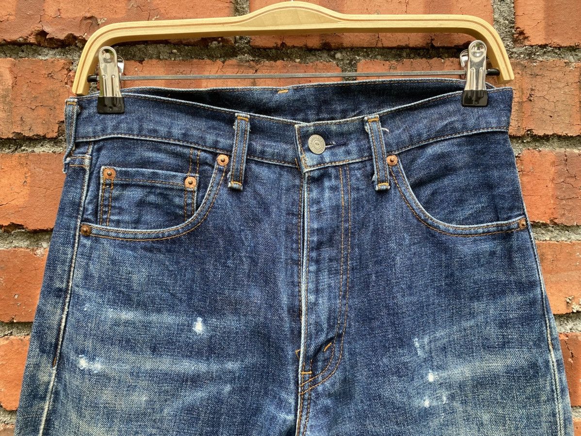 Levi's Vintage Clothing W29x32 Vintage levi's 502 big E redline denime distresed Size US 29 - 3 Thumbnail