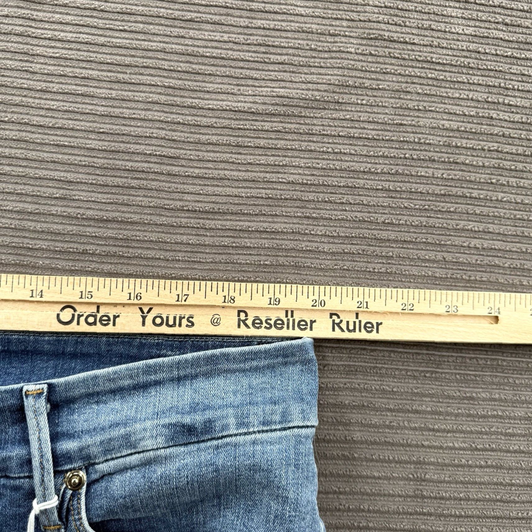 Good American Good American Jeans Women 24 Blue Cotton Denim High Rise Slim 28 In Inseam Jeans City College Womens Size 42" / US 20 - 5 Thumbnail