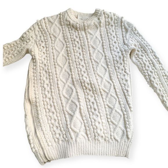 3.1 Phillip Lim 3.1 Phillip Lim cotton blend cable knit side zip sweater, Si Size XS / US 0-2 / IT 36-38 - 6 Thumbnail