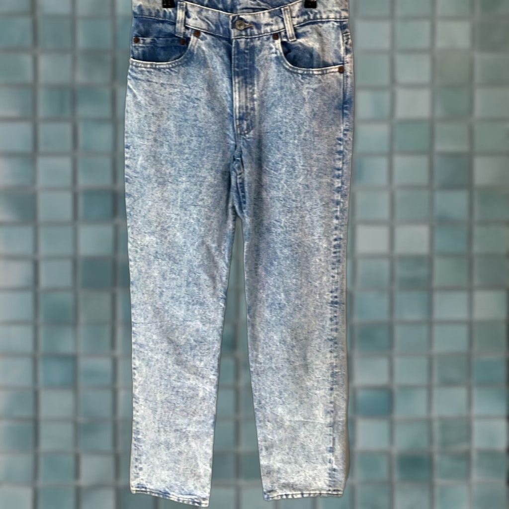 CO VINTAGE Levi Strauss & Co Jeans Mens Size 29X30 Straight Leg Blue Denim 1990s Size US 30 / EU 46 - 1 Thumbnail
