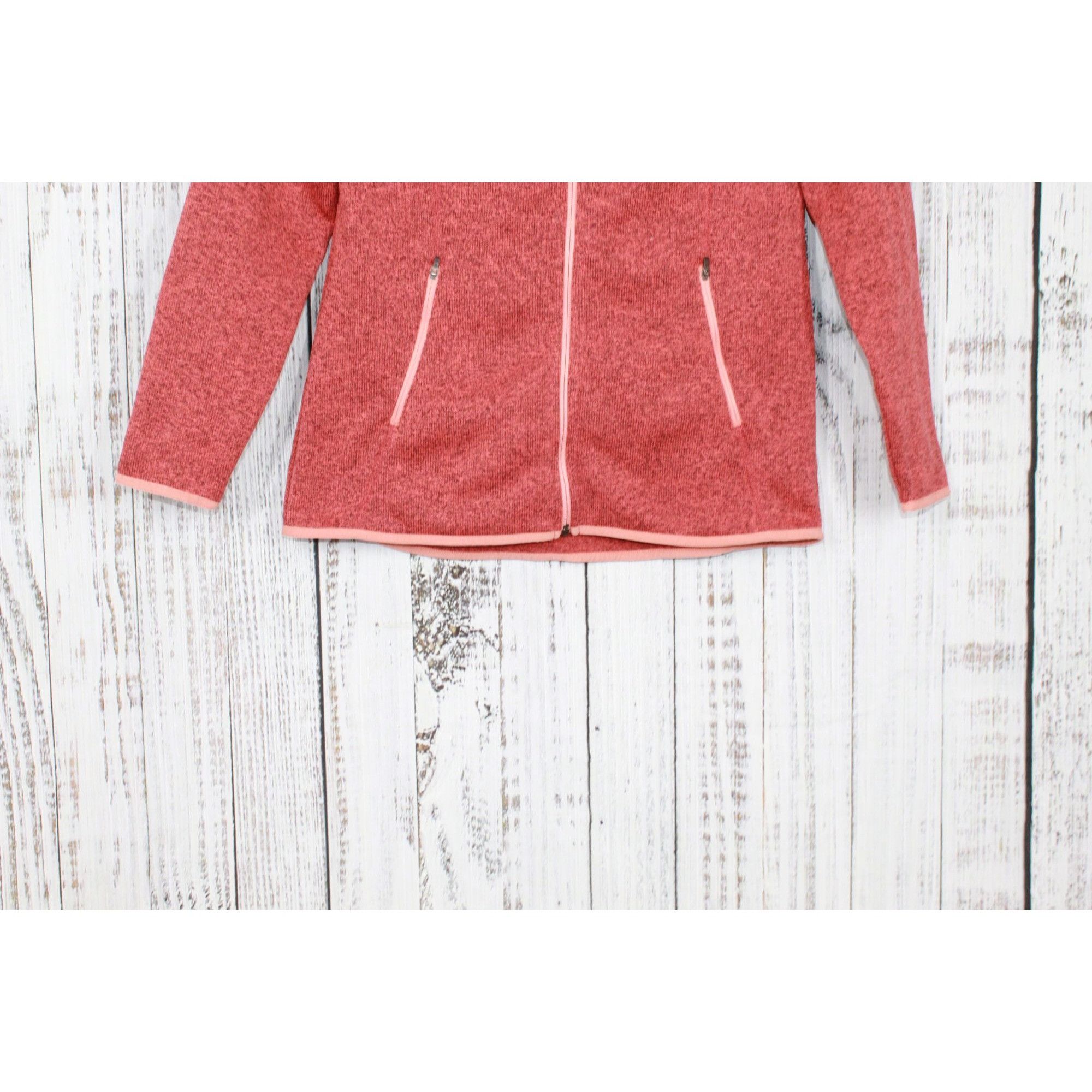 L.L. Bean LL Bean Womens Orange Fleece Zip-Up Jacket Medium Size M / US 6-8 / IT 42-44 - 3 Thumbnail