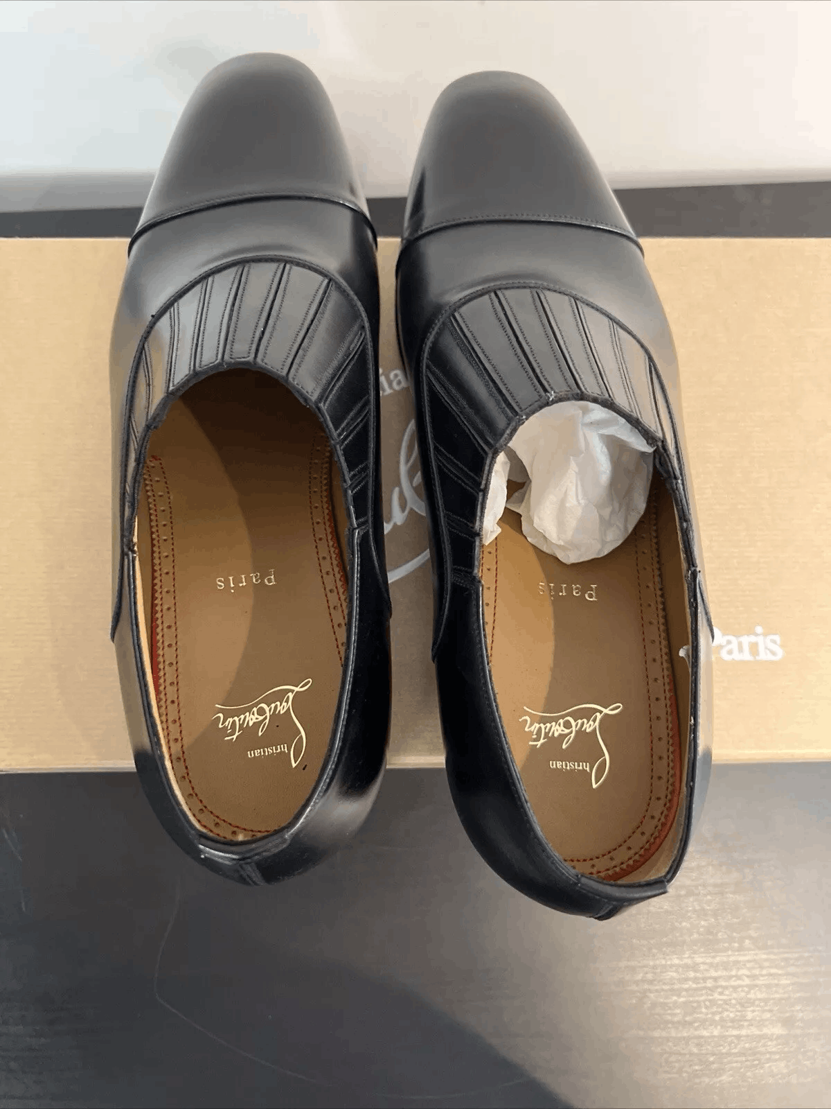 Christian Louboutin Christian Louboutin Greggo Black Leather Slip On EU 41 Size US 8 / EU 41 - 5 Thumbnail