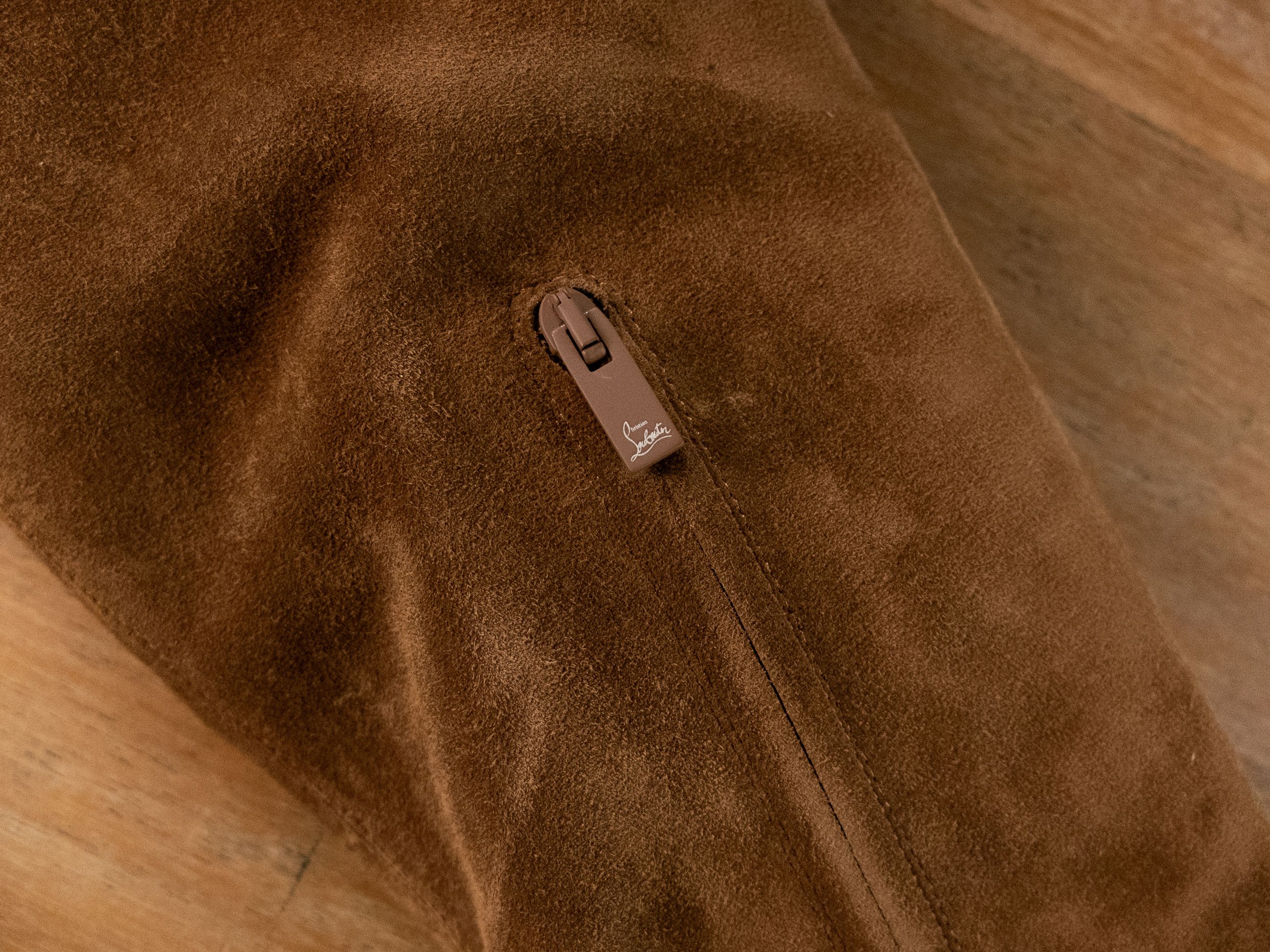 Christian Louboutin CHRISTIAN LOUBOUTIN Stretchadoxa brown suede tall boots 7 37 Size US 7 / IT 37 - 8 Thumbnail