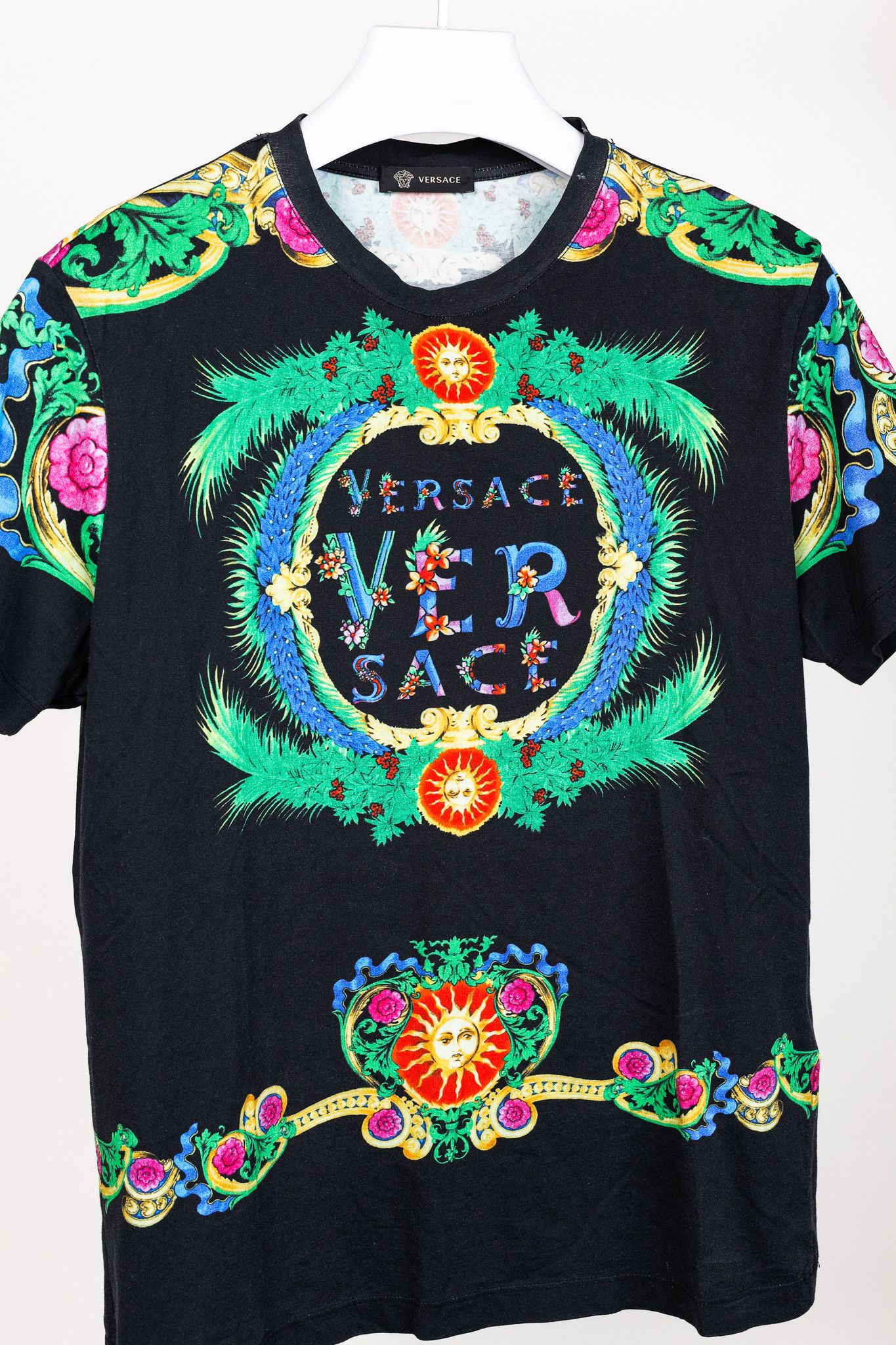 Versace Versace Resort 2018 Beverly Palm Graphic Cotton T-Shirt Size US M / EU 48-50 / 2 - 3 Thumbnail