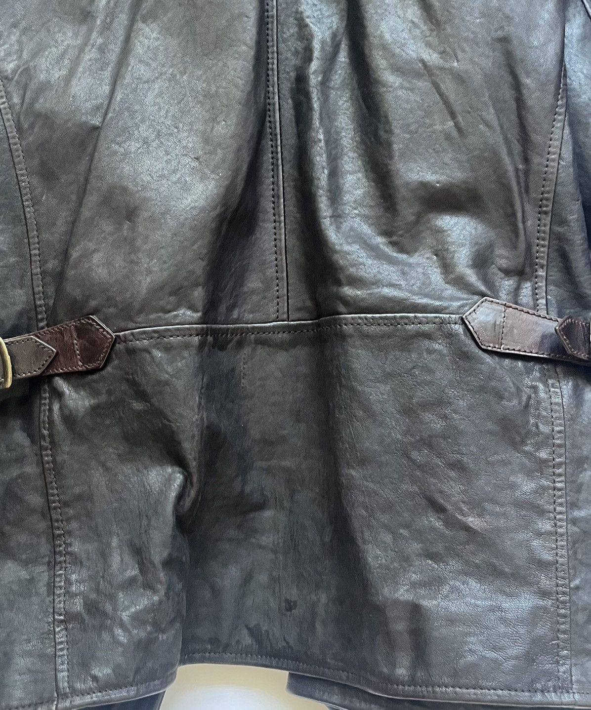 Dolce & Gabbana Dolce & Gabbana Brown Leather Mens Jacket Size US L / EU 52-54 / 3 - 18 Thumbnail