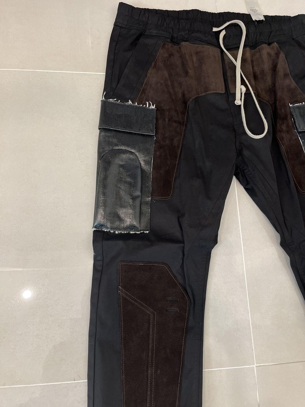 Rick Owens Rick Owen’s slim fit taper suede-paneled Tech-Canvas Size US 36 / EU 52 - 2 Thumbnail