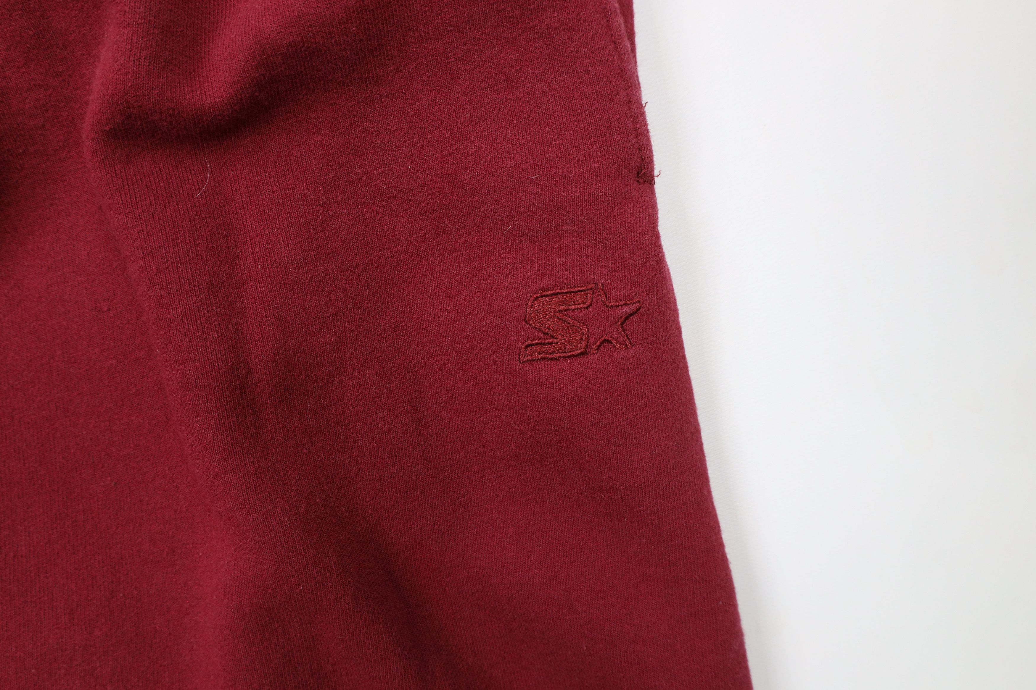 Starter × Vintage Vintage 90s Starter Heavyweight Sweatpants Joggers Red Size US 40 / EU 56 - 5 Thumbnail