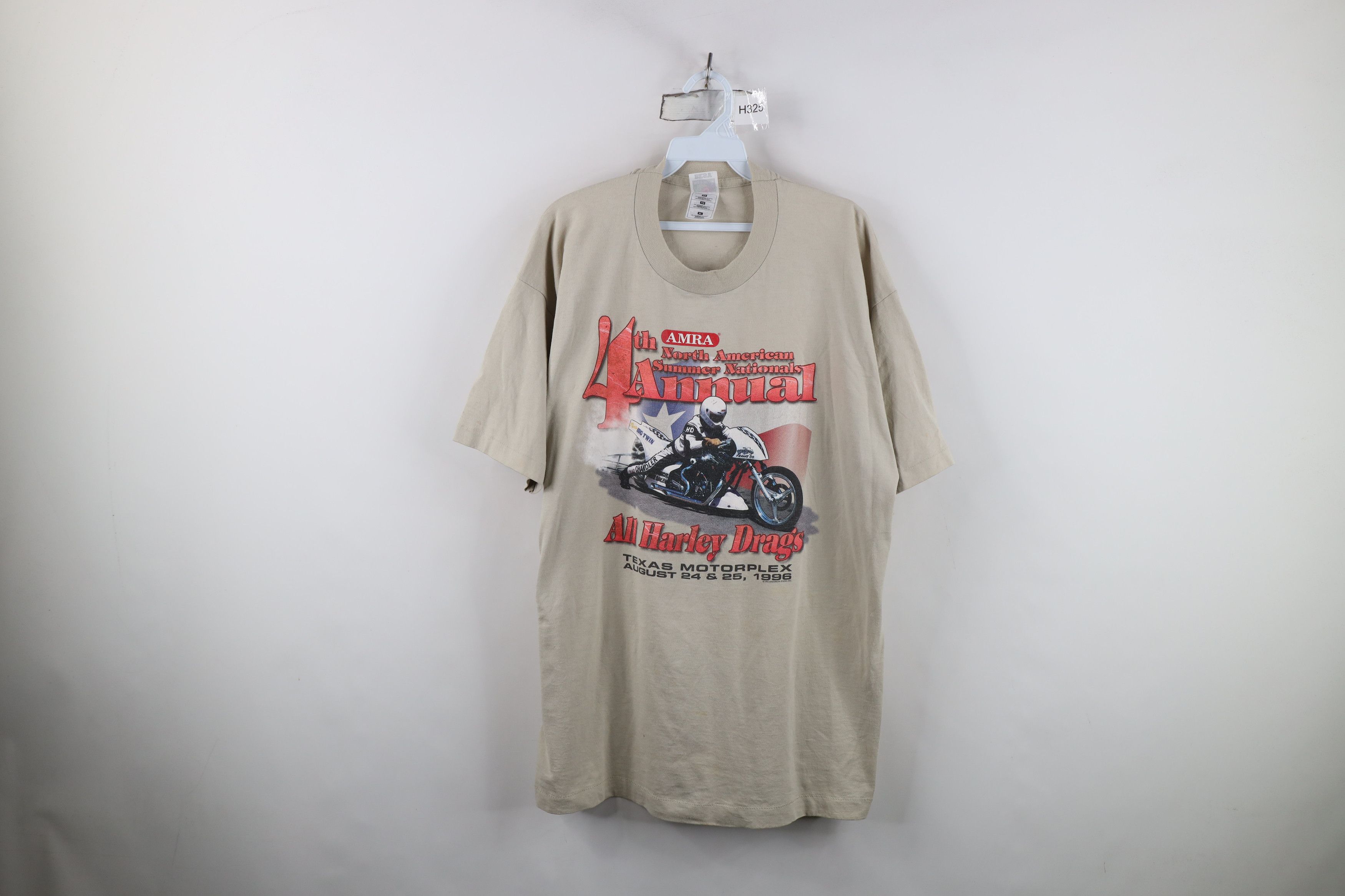 Vintage Vintage 90s American National Harley Drags T-Shirt USA Size US XL / EU 56 / 4 - 1 Thumbnail