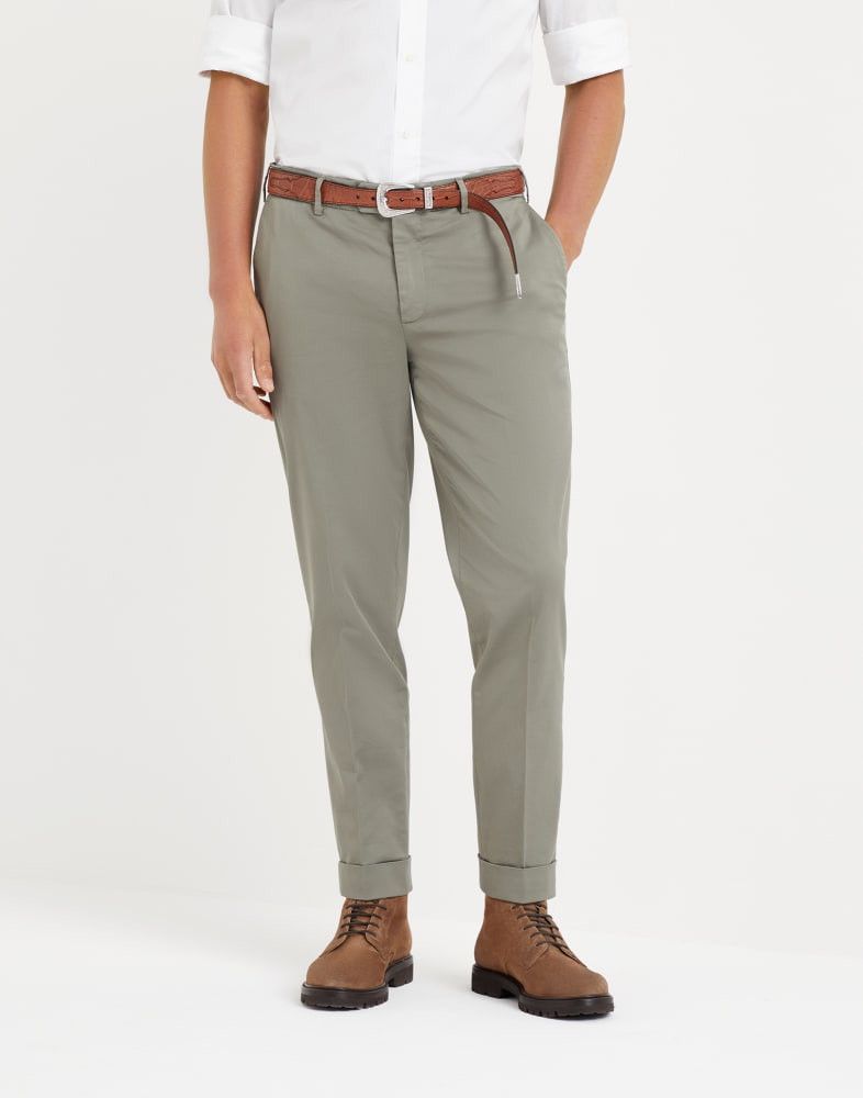 o1w1db10825 Dyed Pants in Sage Green