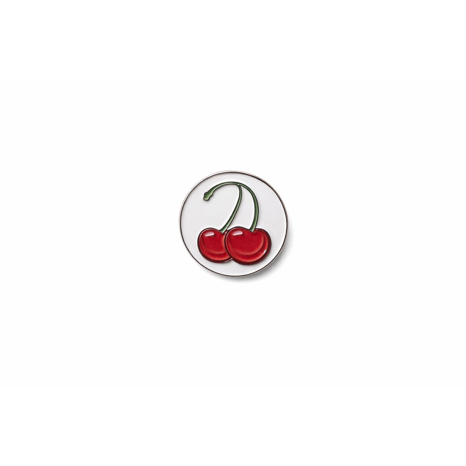 Other Cherry Enamel Pin – Red Cherries Fruit Lapel Pin Badge Size ONE SIZE - 1 Thumbnail