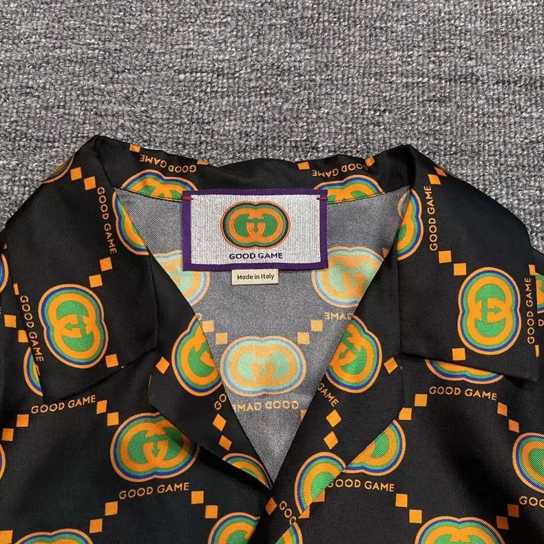 Gucci Gucci Full-print short-sleeved shirt Size US S / EU 44-46 / 1 - 4 Thumbnail