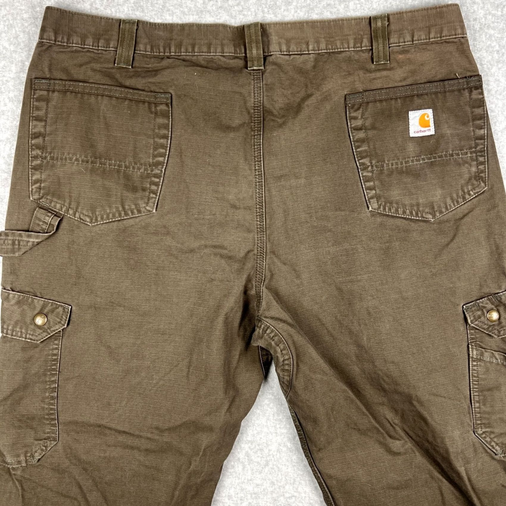 Carhartt Carhartt Ripstop Double Front Knee Cargo Pants 42x30 Relaxed Mens Brown B342 DFE - Excellent Condition Size US 42 / EU 58 - 4 Thumbnail