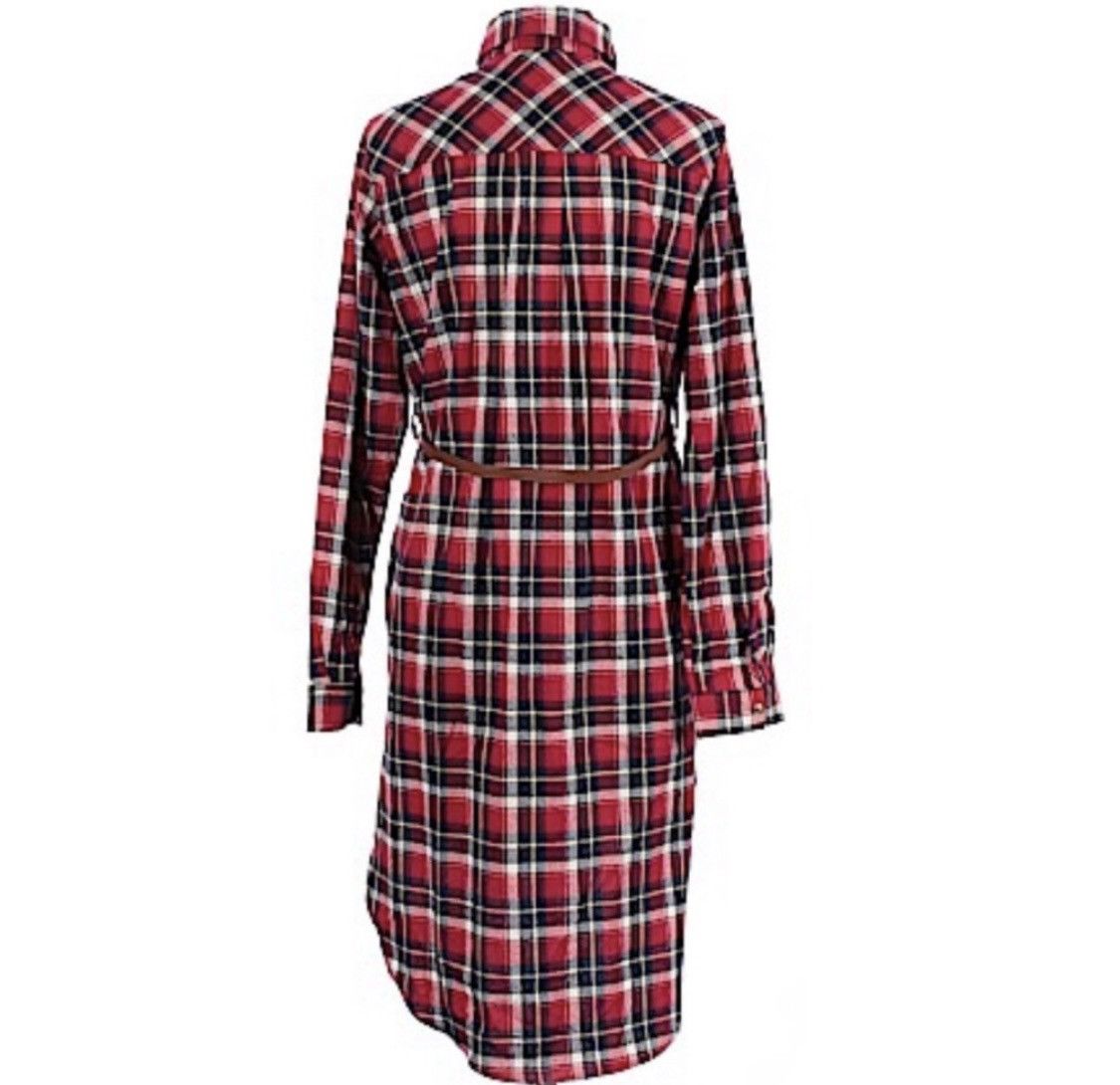 Other PLAID BUTTON DOWN SHIRT DRESS & REMOVABLE BELT Size S / US 4 / IT 40 - 2 Thumbnail
