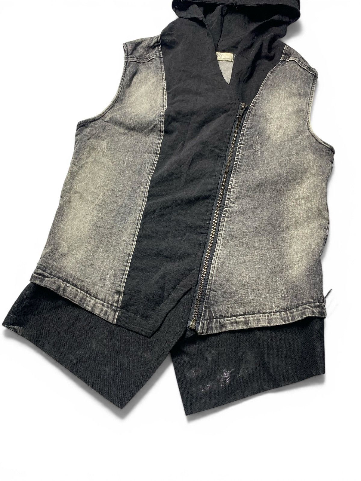 Japanese Brand Japanese Style Denim Vest Hoodie Size US M / EU 48-50 / 2 - 3 Thumbnail