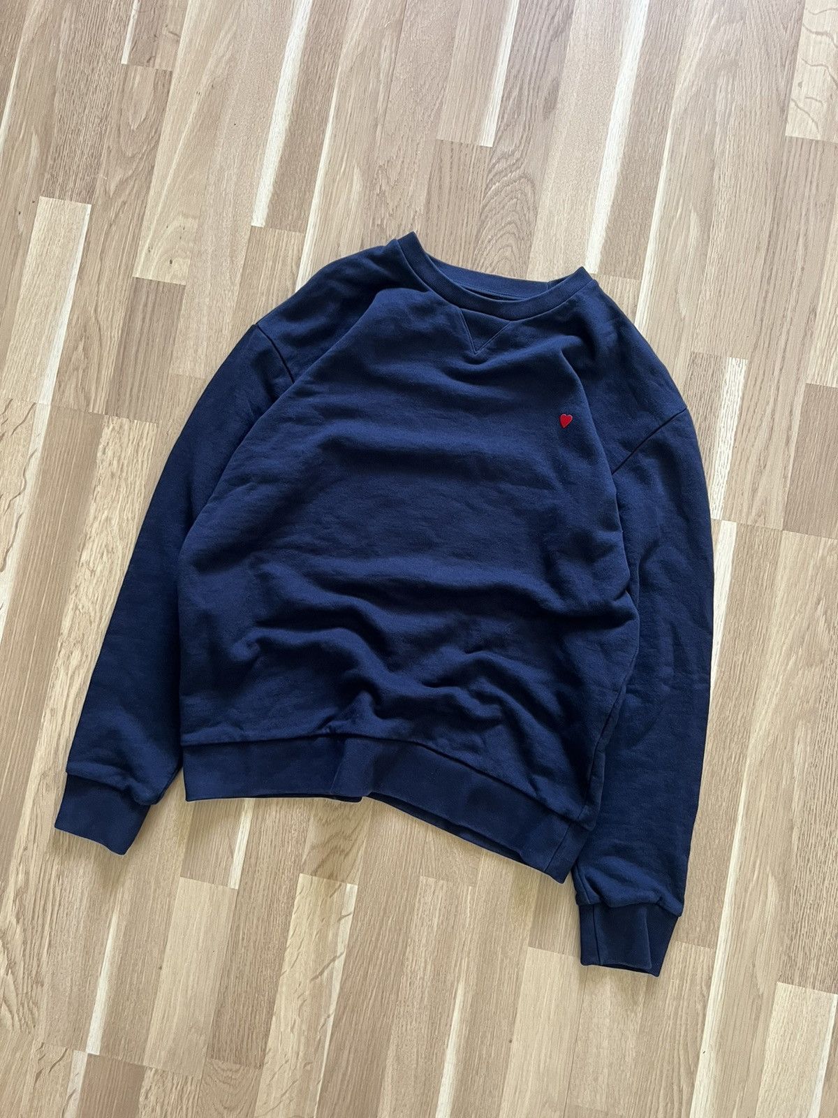 Japanese Brand × Vintage Brasbi Ami vintage sweatshirt mini logo heart Size US M / EU 48-50 / 2 - 2 Thumbnail