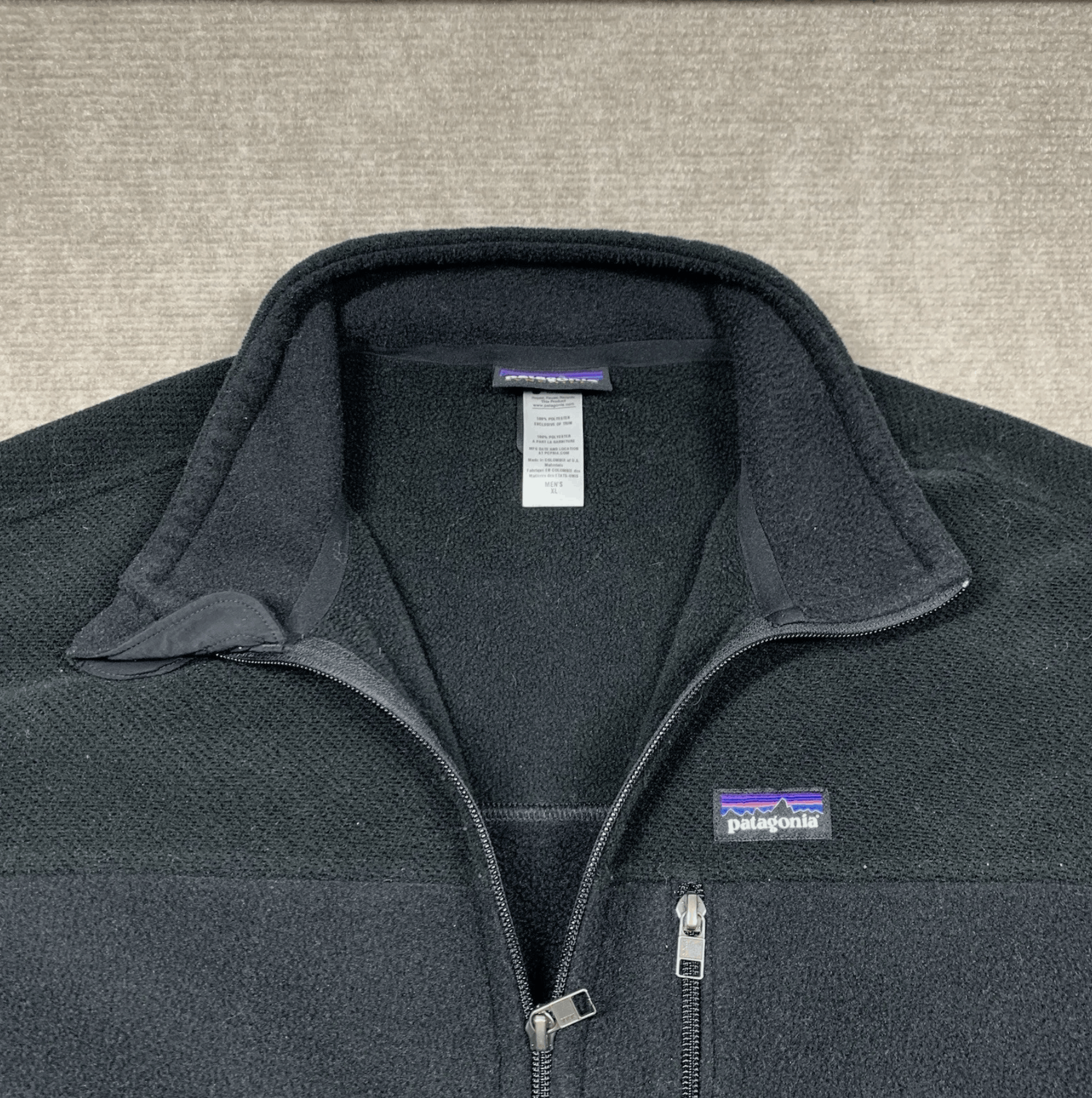 Patagonia Patagonia Synchilla Jacket Phish Mens XL Black Long Sleeve Size US XL / EU 56 / 4 - 4 Thumbnail